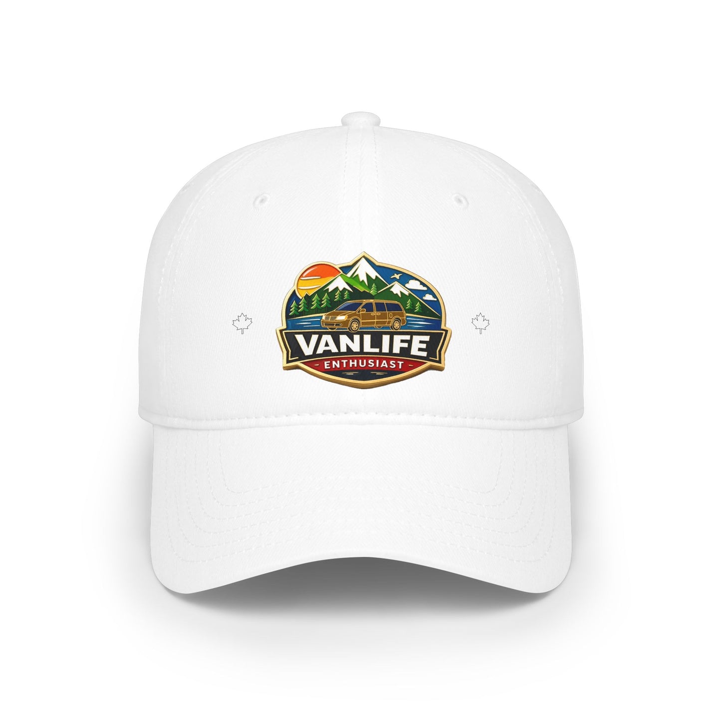 Vanlife Enthusiast White Low Profile Baseball Cap, Adjustable Hat, Outdoor Gear, Casual Style, Gift for Nature Lovers VanLifeEnthusiast.com