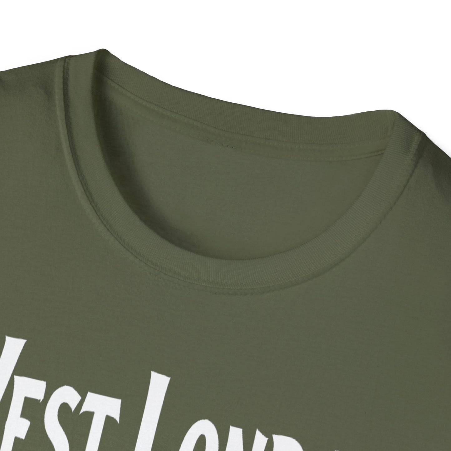 West London Hardcore We Support Our Own Red Leaf T-Shirt, c02-n08-s006 Softstyle Graphic Tee, Unisex Casual Wear, Support'n Locals Merch, Gift for Community Lovers.