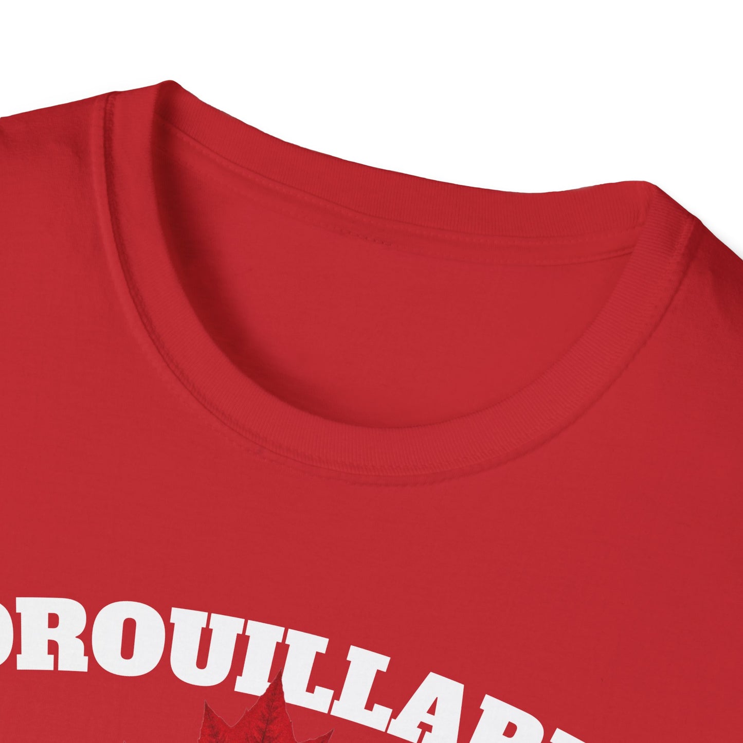 DROUILLARD Local Gal Red Leaf T-Shirt, Softstyle Graphic Tee, Unisex Casual Wear, Support Local Merch, Gift for Community Lovers, Finkz Windsor