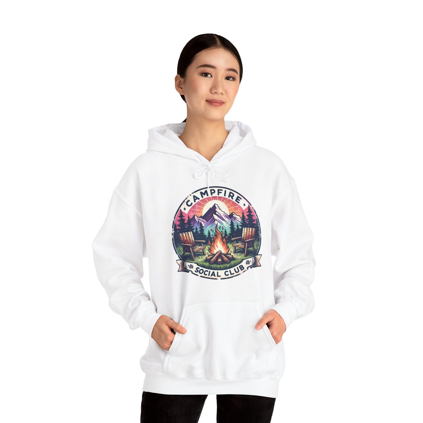 Campfire Social Club Leaf Cozy Hoodie CSC | Unisex Sweatshirt for Nature Lovers, Casual Wear, Gift for Him/Her, Outdoor Adventures, Cozy Days Canada Patriotic wednesday