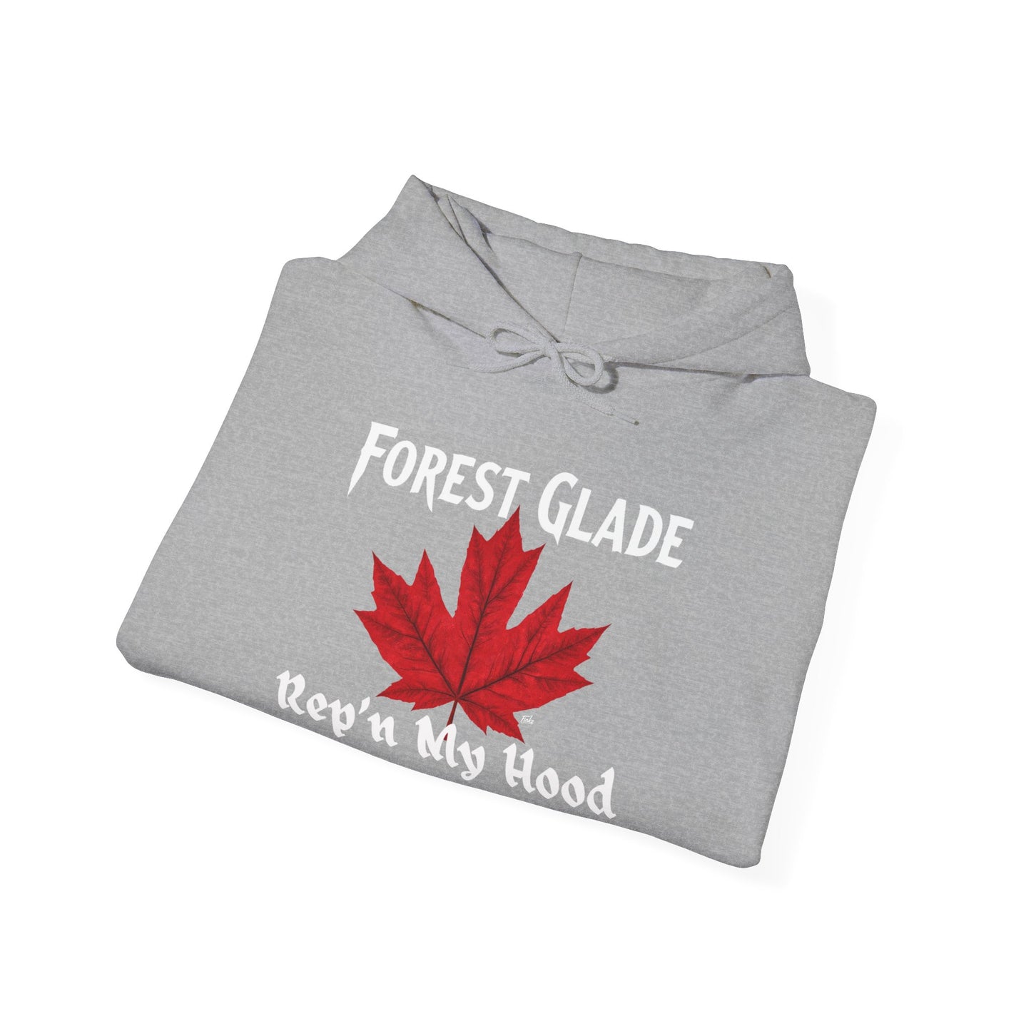FOREST GLADE - REP'N  - Hooded Sweatshirt - Unisex Heavy Blend™ Pullover, Casual Hoodie for Every Day, Gift for Friends, Local Pride Apparel Support Your Community Finkz 49