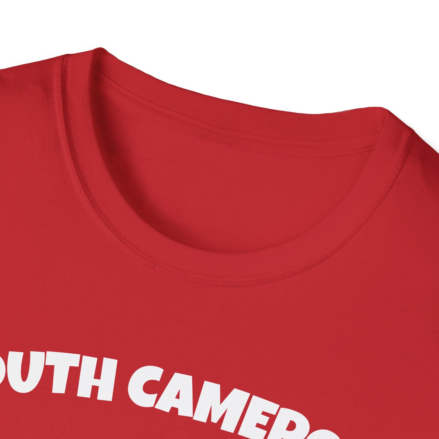 SOUTH CAMERON T-Shirt, Softstyle Graphic Tee, Unisex Casual Wear, Support Local Merch, Gift for Community Lovers, Finkz Windsor