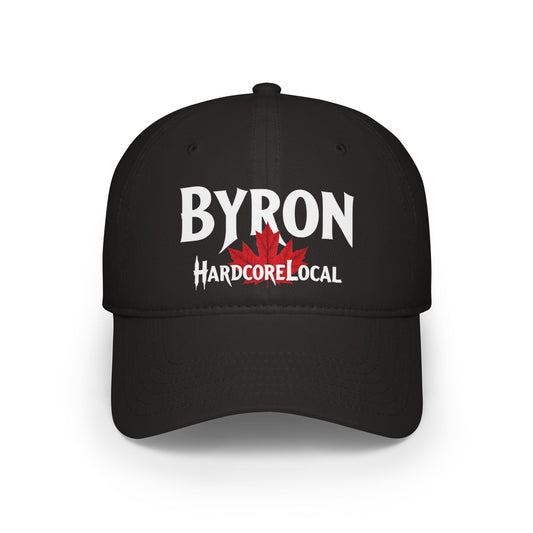 Byron HARDCORE LOCAL Red LEAF Low Profile Baseball Cap - Hat for Community Lovers