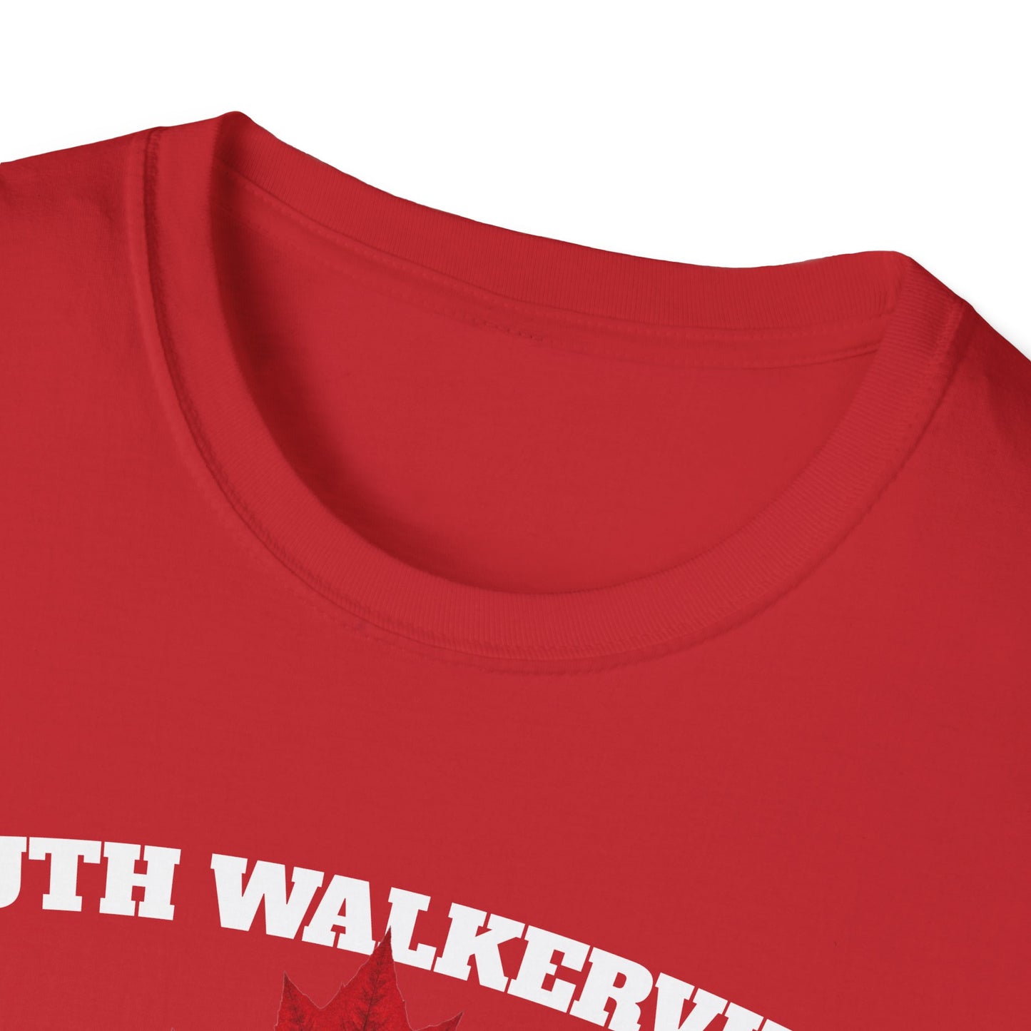 SOUTH WALKERVILLE Local Gal Red Leaf T-Shirt, Softstyle Graphic Tee, Unisex Casual Wear, Support Local Merch, Gift for Community Lovers, Finkz Windsor