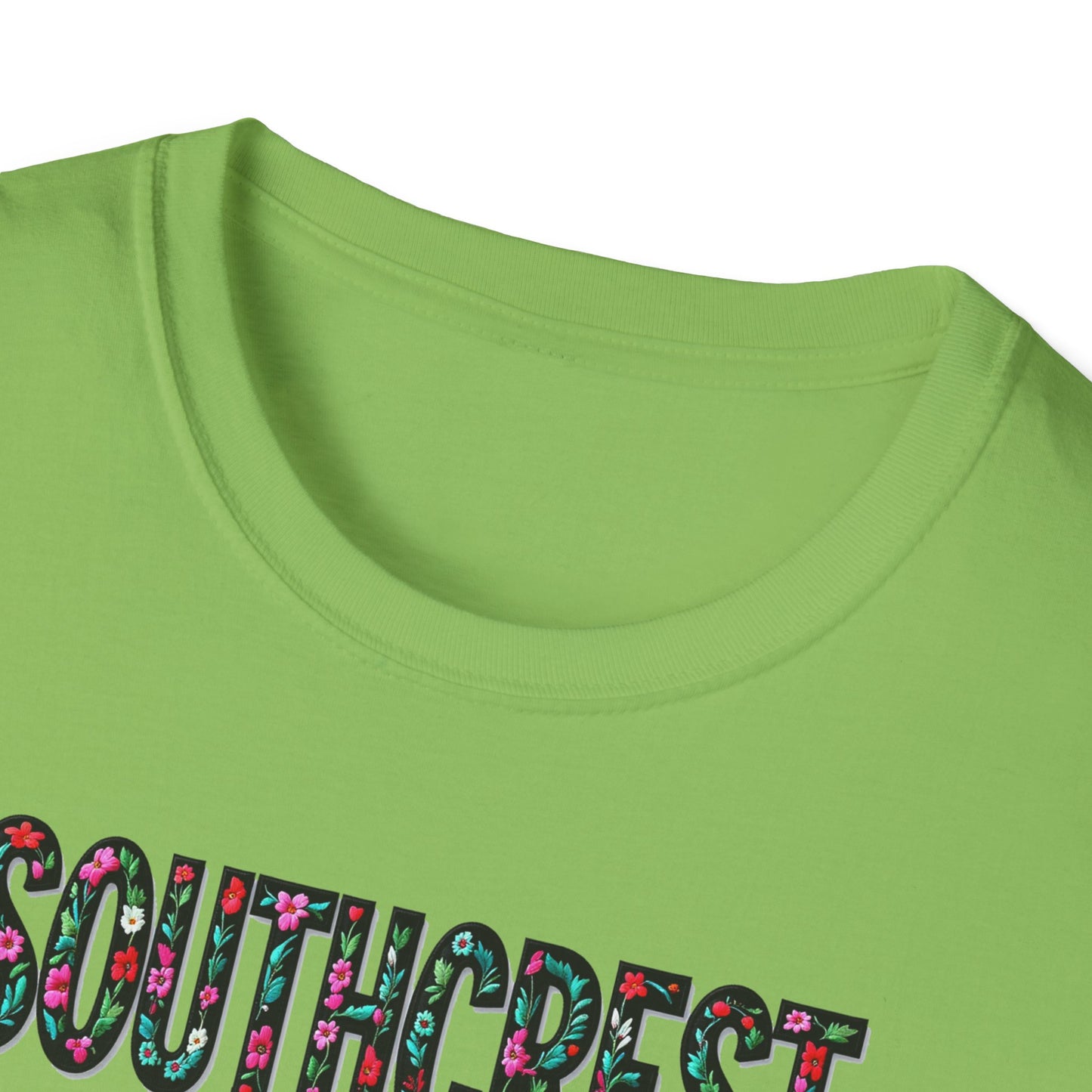 Southcrest Local Gal Flower-Heart T-Shirt, c02-n07-s05  Softstyle Graphic Tee, Unisex Casual Wear, Support Local Merch, Gift for Community Lovers, Finkz WINDSOR