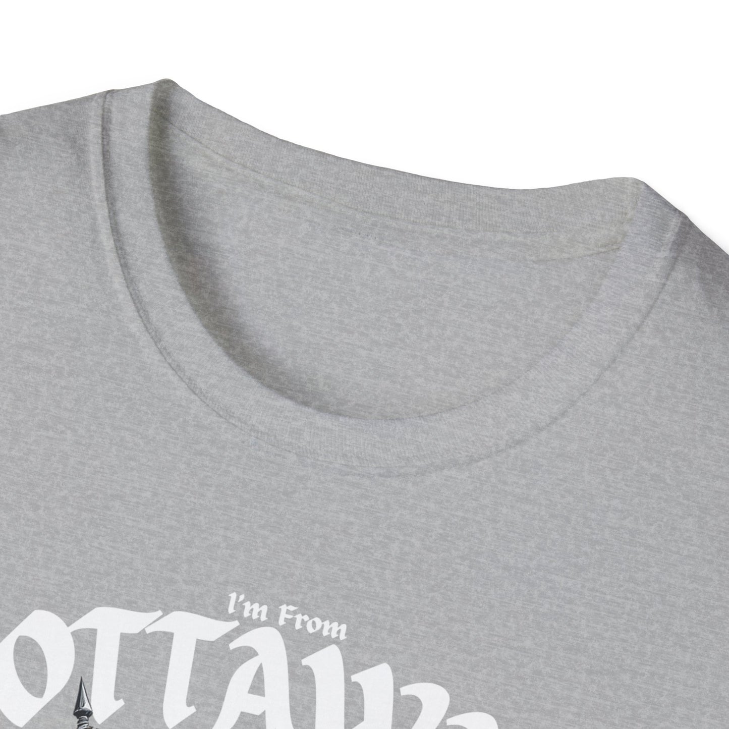 Ottawa Underestimate Guy T-Shirt, c07-n00-s002 Softstyle Graphic Tee, Unisex Casual Wear, Support'n Locals Merch, Gift for Community Lovers.