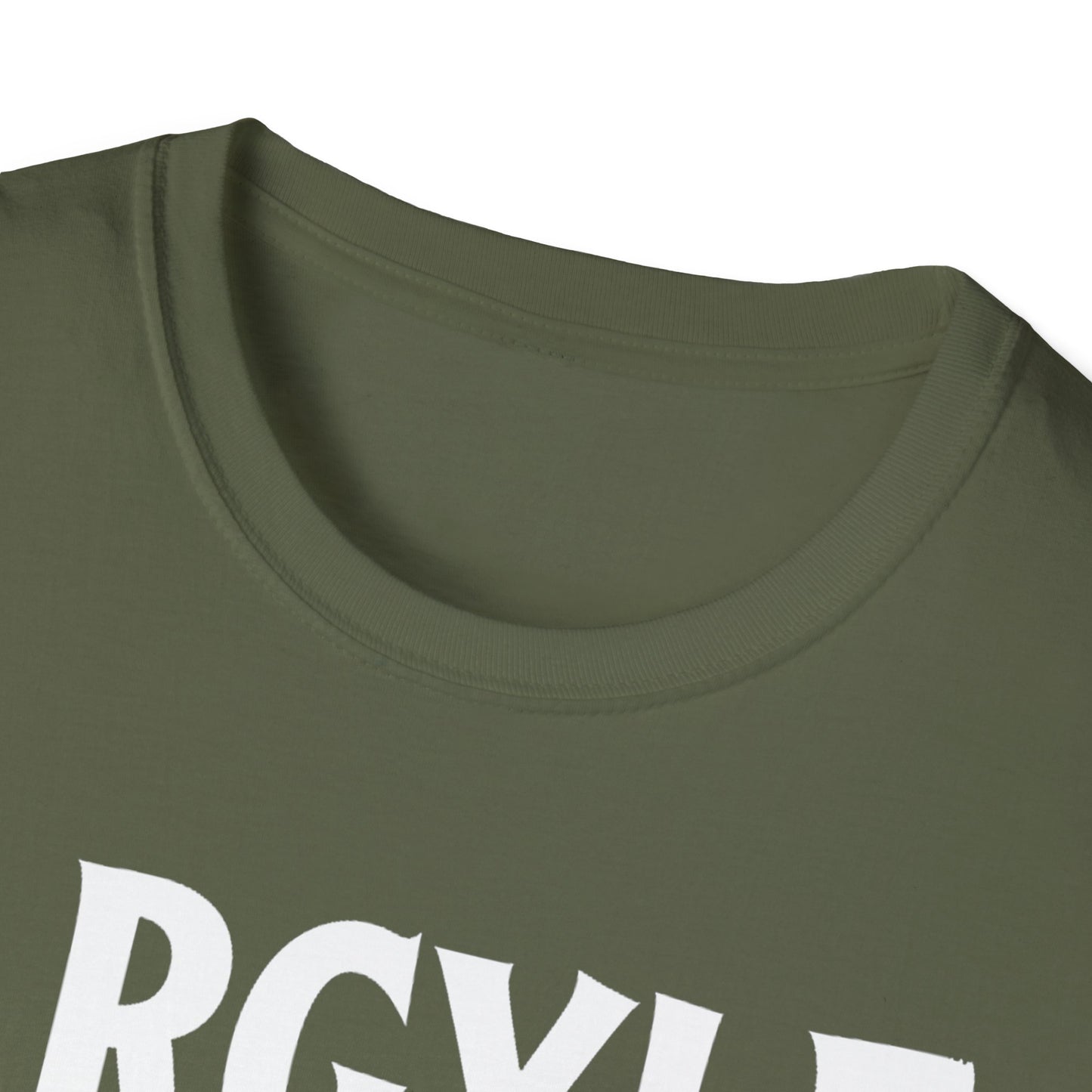 Argyle Hardcore We Support Our Own Red Leaf T-Shirt, c02-n01-s006 Softstyle Graphic Tee, Unisex Casual Wear, Support'n Locals Merch, Gift for Community Lovers.