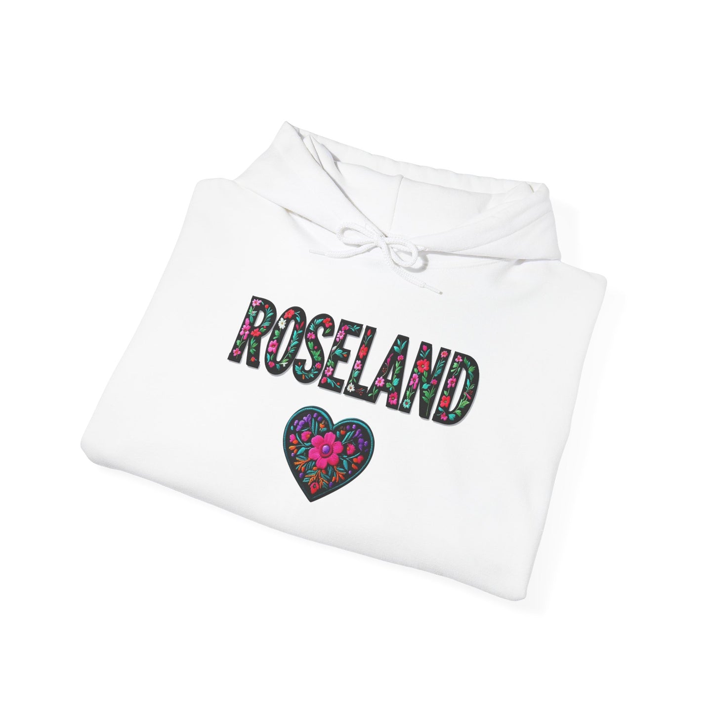 Roseland Local Gal Flower c01-n04-hs005, Hooded Sweatshirt -  Unisex Heavy Blend™ Pullover, Casual Hoodie for Every Day, Gift for Friends, Support'n Locals -Local Pride Apparel Support Your Community
