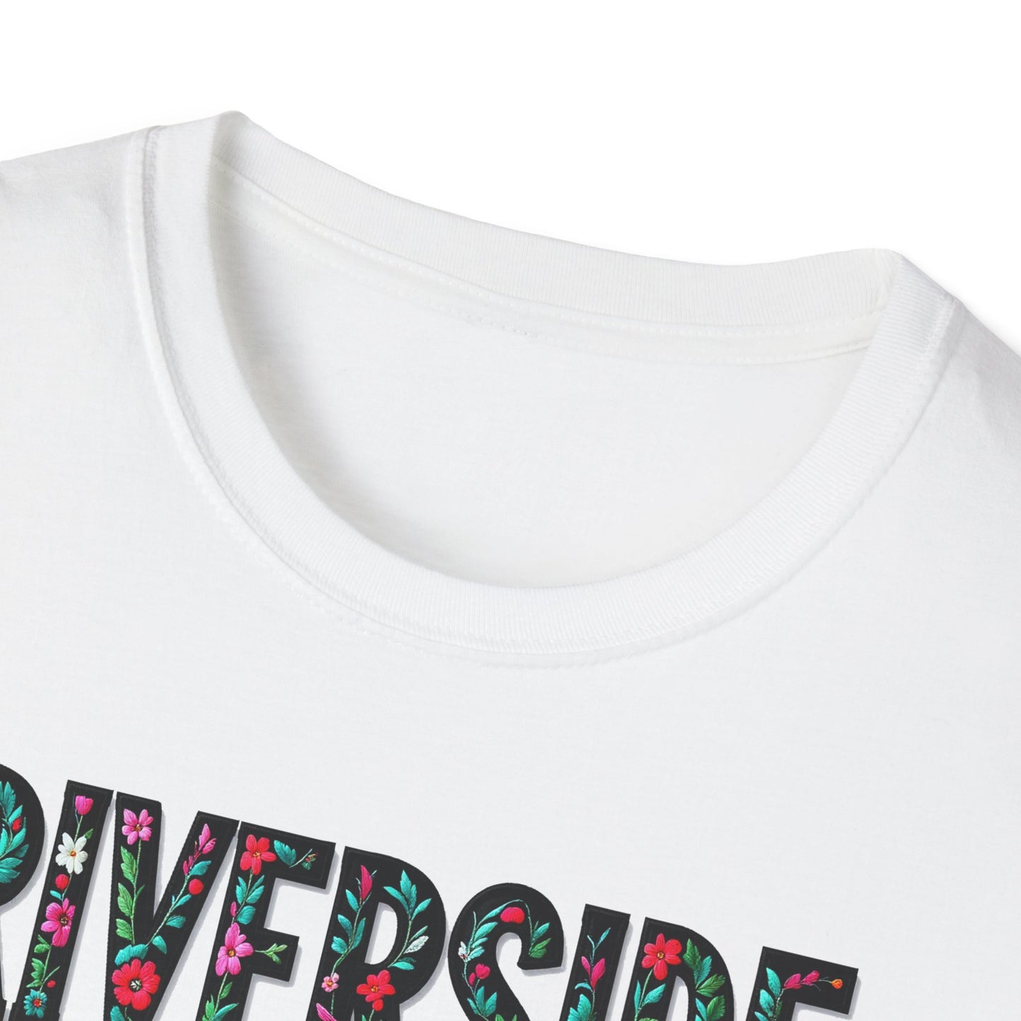 RIVERSIDE Local Gal Flower-Heart T-Shirt, Softstyle Graphic Tee, Unisex Casual Wear, Support Local Merch, Gift for Community Lovers, Finkz WINDSOR