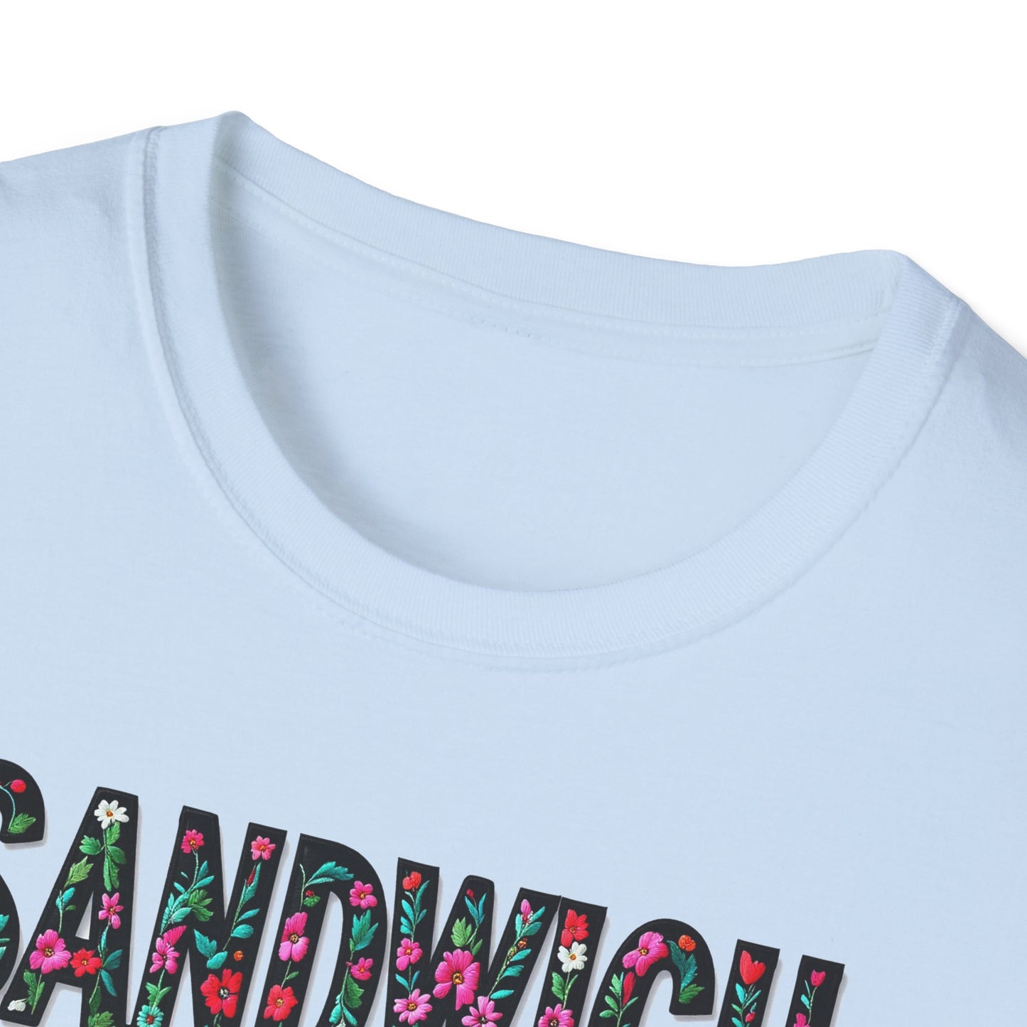 SANDWICH Local Gal Flower-Heart T-Shirt, 3 Softstyle Graphic Tee, Unisex Casual Wear, Support Local Merch, Gift for Community Lovers, Finkz WINDSOR