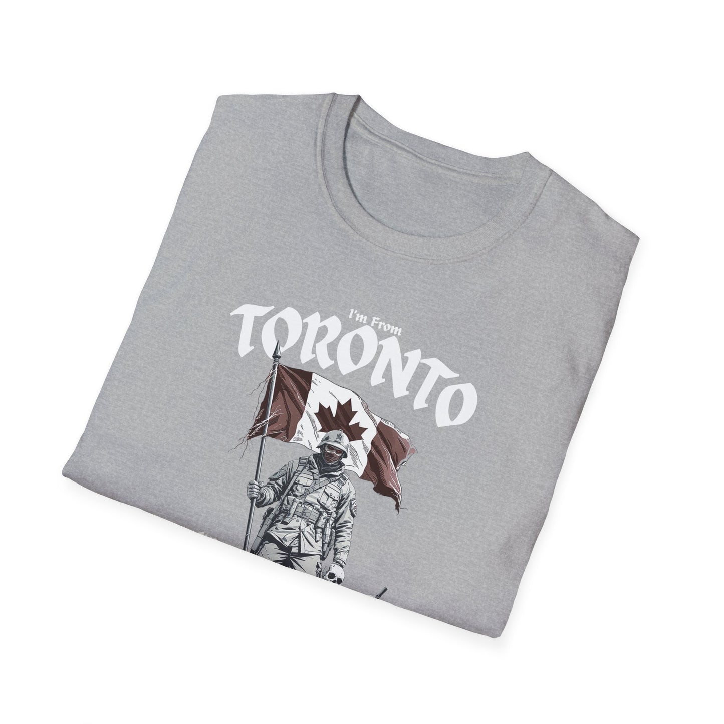 Toronto Underestimate Guy T-Shirt, c06-n00-s002 Softstyle Graphic Tee, Unisex Casual Wear, Support'n Locals Merch, Gift for Community Lovers.