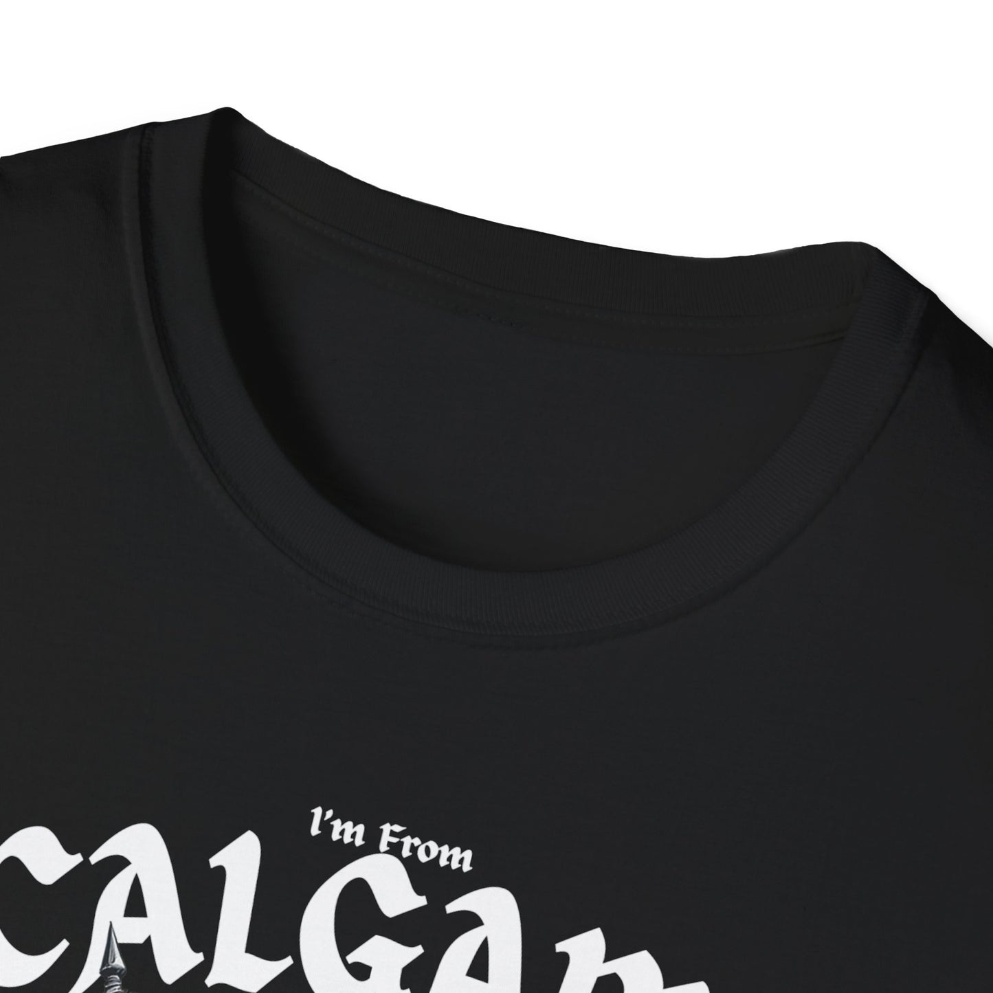 Calgary Underestimate Guy T-Shirt, c11-n00-s002 Softstyle Graphic Tee, Unisex Casual Wear, Support'n Locals Merch, Gift for Community Lovers.