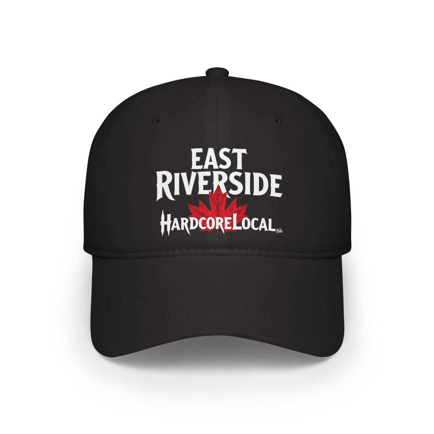 EAST RIVERSIDE HARDCORE  BIG LEAF Low Profile Baseball Cap - Red Hat for Community Lovers FINKZ WINDSOR