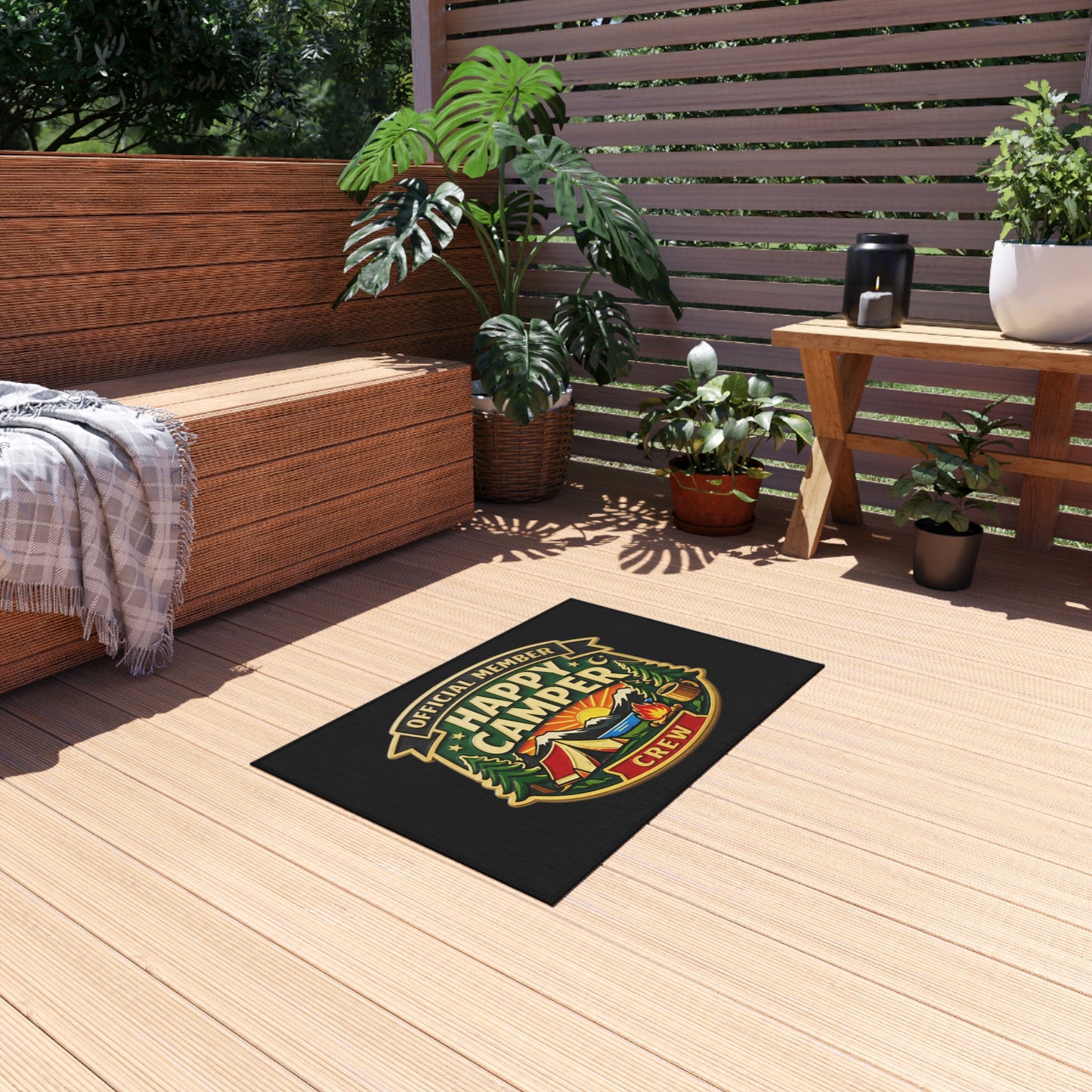 Outdoor Rug  - Happy Camper Crew  — Camping Adventure Doormat - HappyCamperCrew.com other
