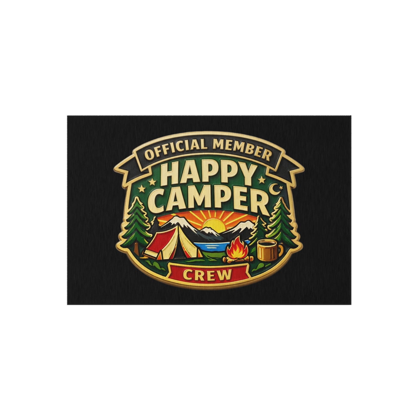Outdoor Rug  - Happy Camper Crew  — Camping Adventure Doormat - HappyCamperCrew.com other