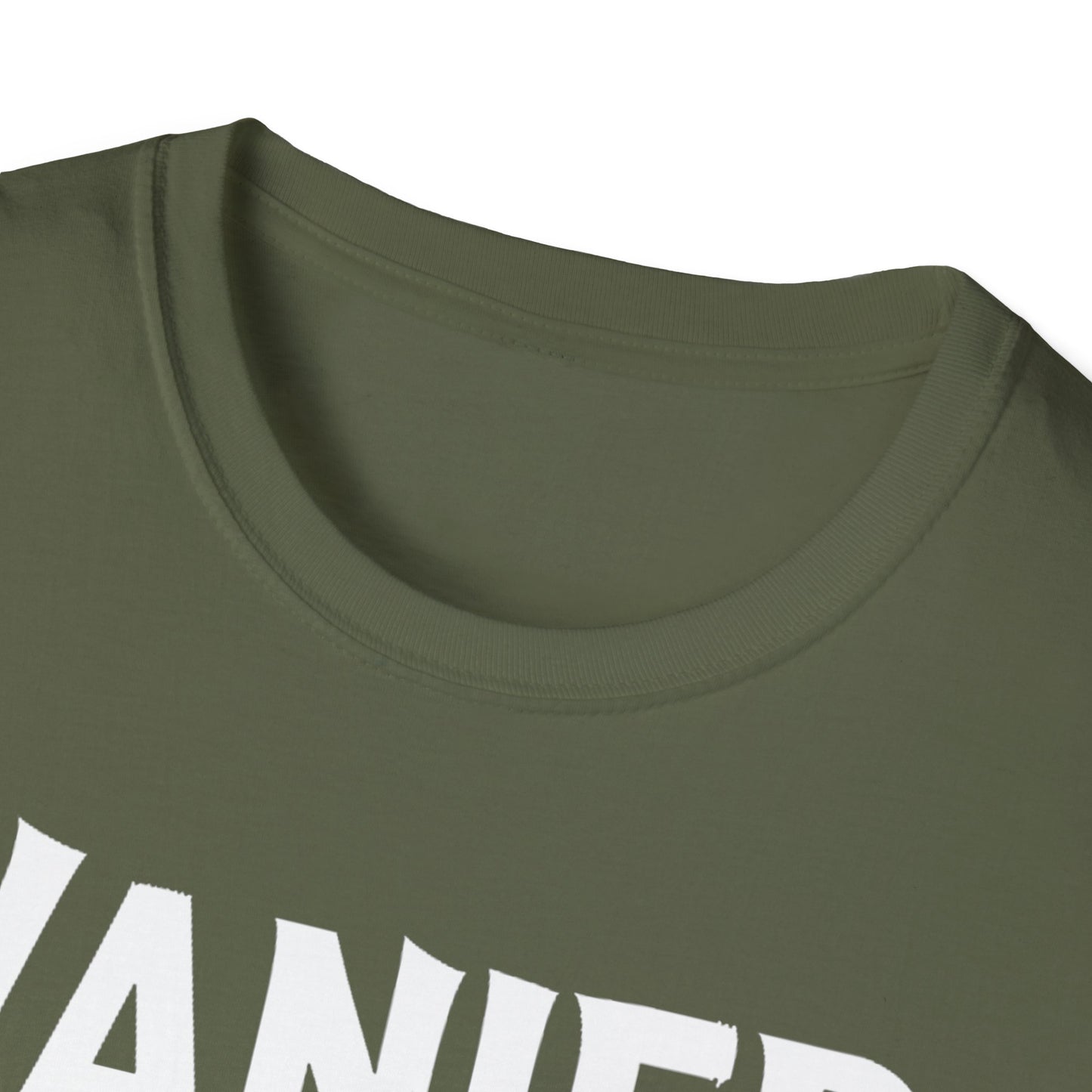 Vanier Hardcore Rep'n White Leaf T-Shirt, c03-n09-s007 Softstyle Graphic Tee, Unisex Casual Wear, Support'n Locals Merch, Gift for Community Lovers.