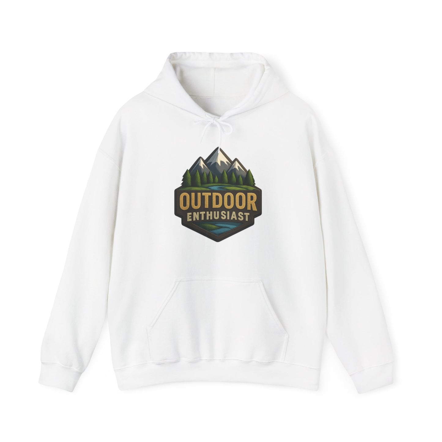 Outdoor Enthusiast Light Hoodie | OutdoorEnthusiast.Ca 100% Authentic | Cozy Camping Hoodie | Unisex Hooded Sweatshirt for Nature Lovers, Casual Wear, Gift for Him/Her, Outdoor Adventures..