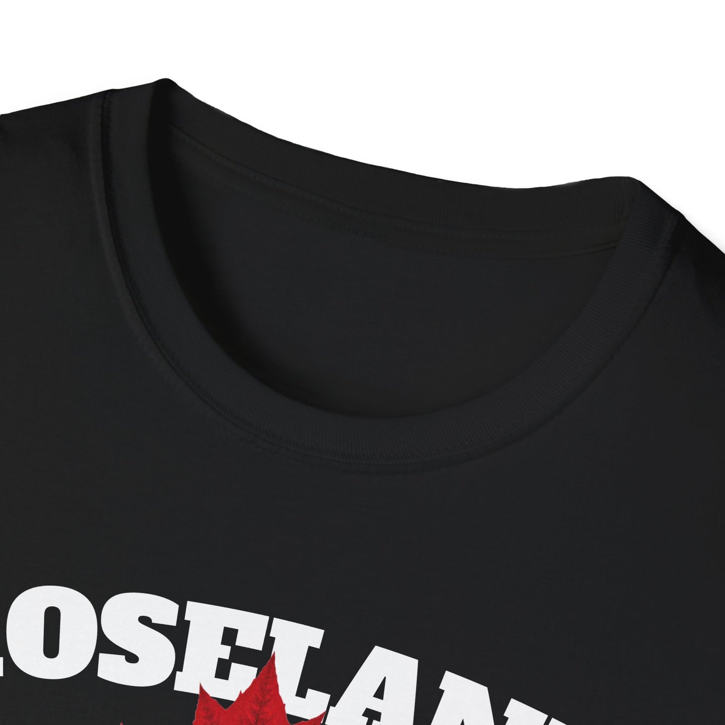 ROSELAND Local Gal Red Leaf T-Shirt, Softstyle Graphic Tee, Unisex Casual Wear, Support Local Merch, Gift for Community Lovers, Finkz Windsor