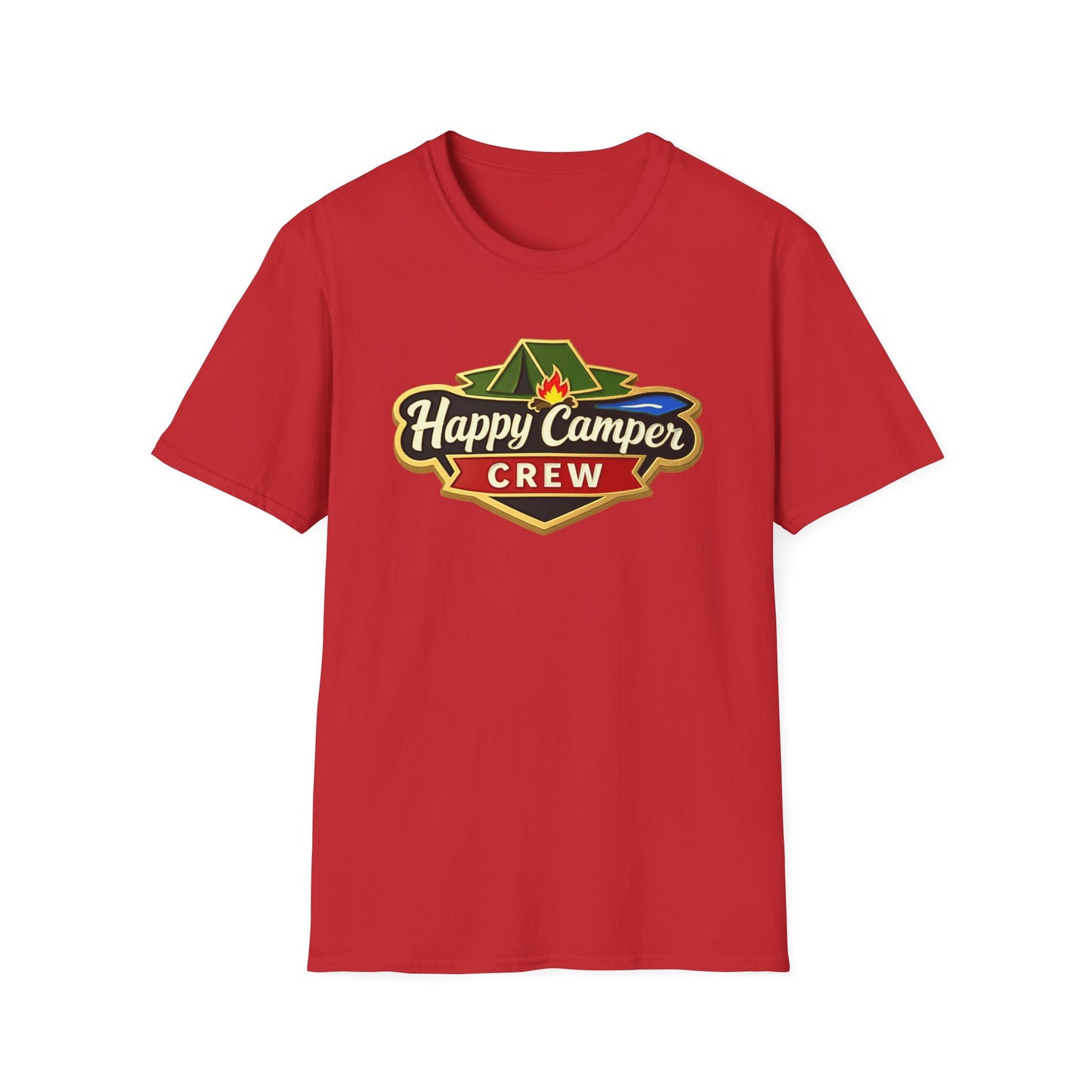 Happy Camper Crew - T-Shirt dark, Softstyle, Unisex HappyCamperCrew.com