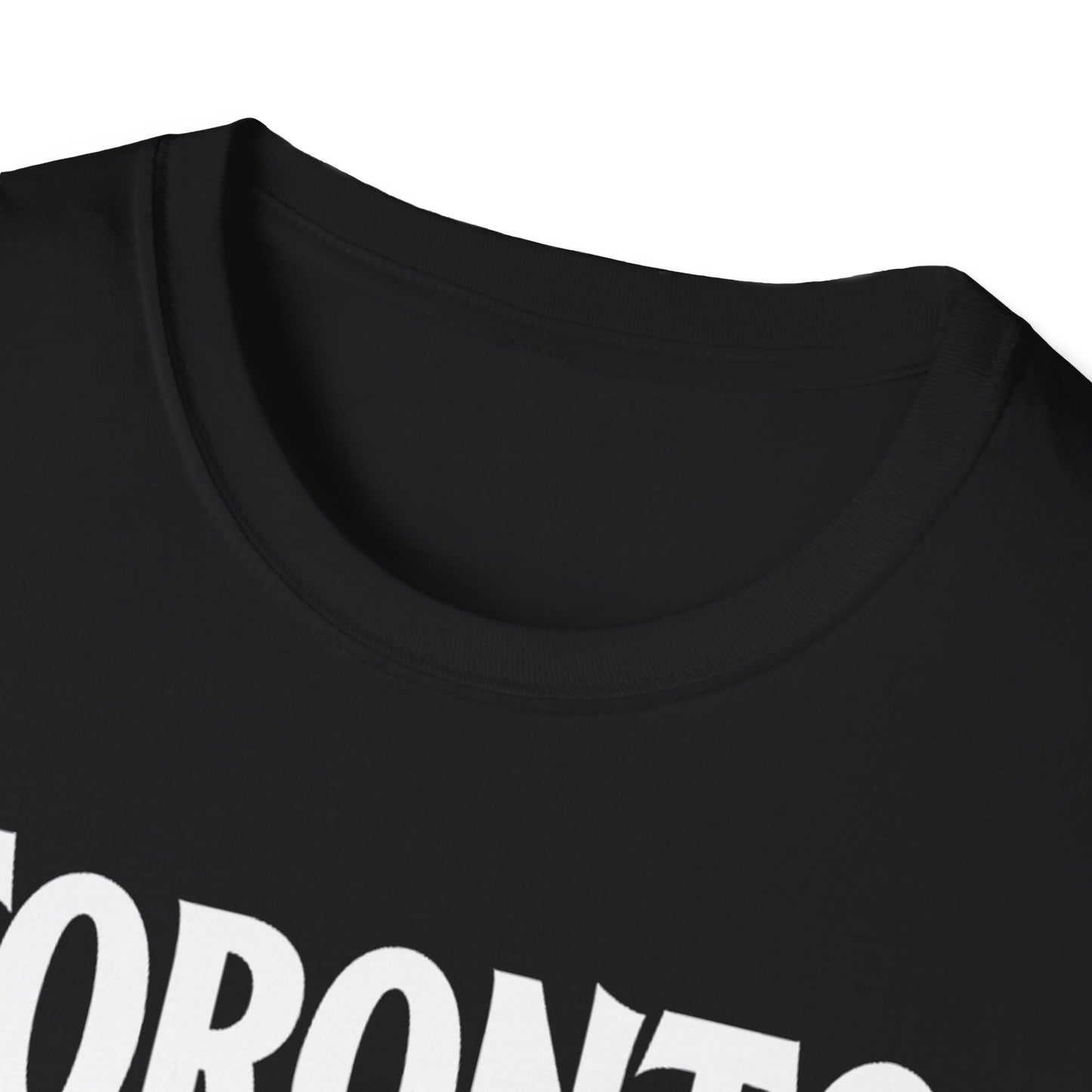 Toronto Hardcore Rep'n White Leaf T-Shirt, c006-n00-s007 Softstyle Graphic Tee, Unisex Casual Wear, Support'n Locals Merch, Gift for Community Lovers.