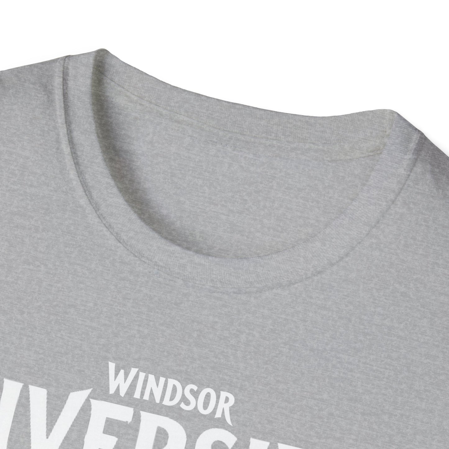 Windsor Riverside Hardcore Local Red Leaf, We Support Our Own, 1 T-Shirt, Softstyle Graphic Tee, Unisex Casual Wear, Support Local Merch, Gift for Community Lovers