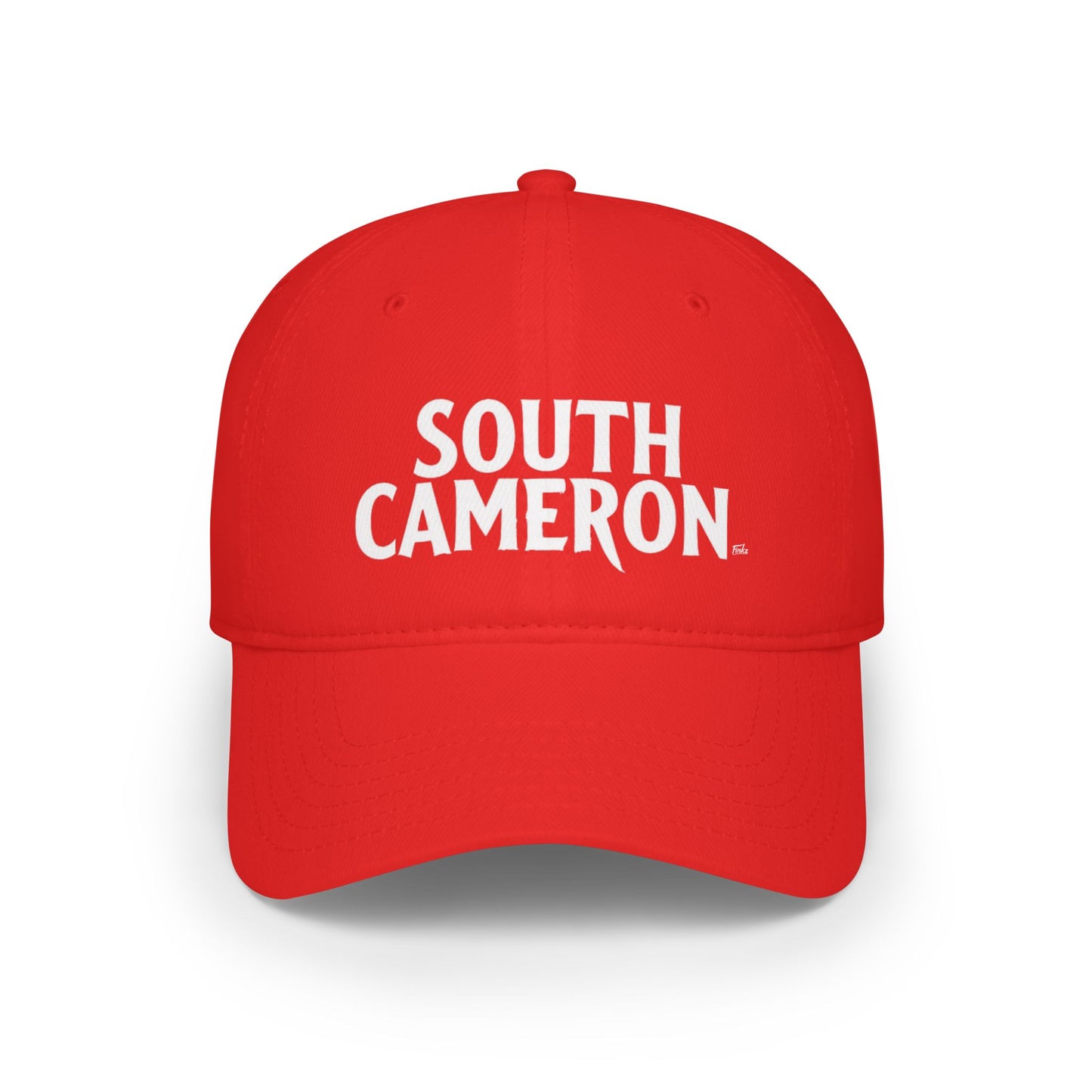 SOUTH CAMERON Low Profile Baseball Cap - Red Hat for Community Lovers FINKZ WINDSOR