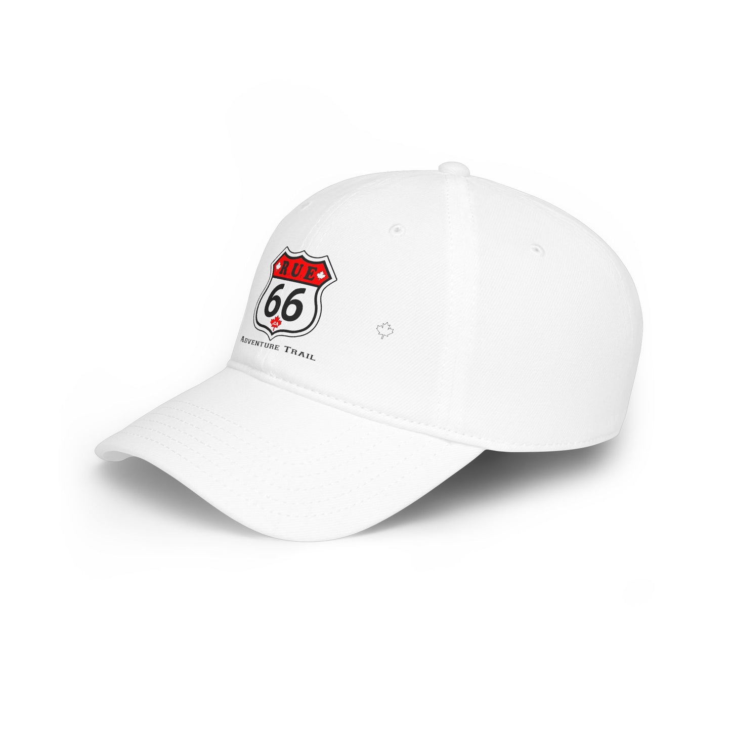 Rue 66 Low Profile Baseball Cap, White Adjustable Hat, Outdoor Gear, Casual Style, Gift for Nature Lovers - rue66.ca