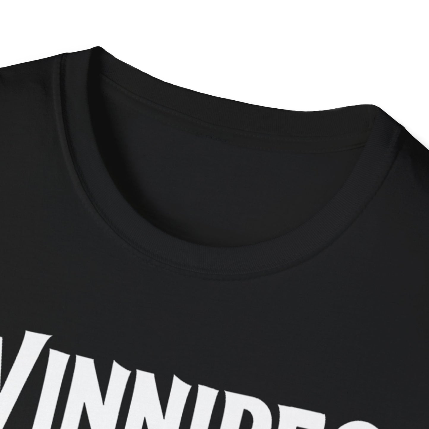 Winnipeg Hardcore Rep'n White Leaf T-Shirt, c009-n00-s007 Softstyle Graphic Tee, Unisex Casual Wear, Support'n Locals Merch, Gift for Community Lovers.