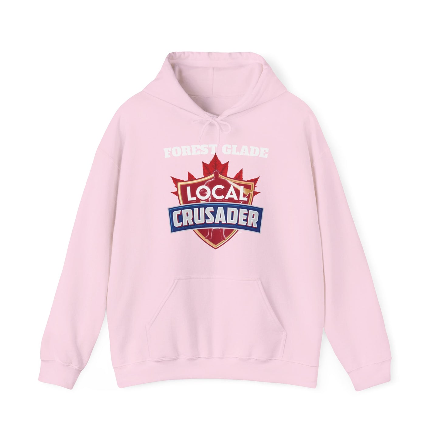 FOREST GLADE Local Crusader Hooded Sweatshirt - Unisex Heavy Blend™ Pullover, Casual Hoodie for Every Day, Gift for Friends, Local Pride Apparel Support Your Community Finkz 49
