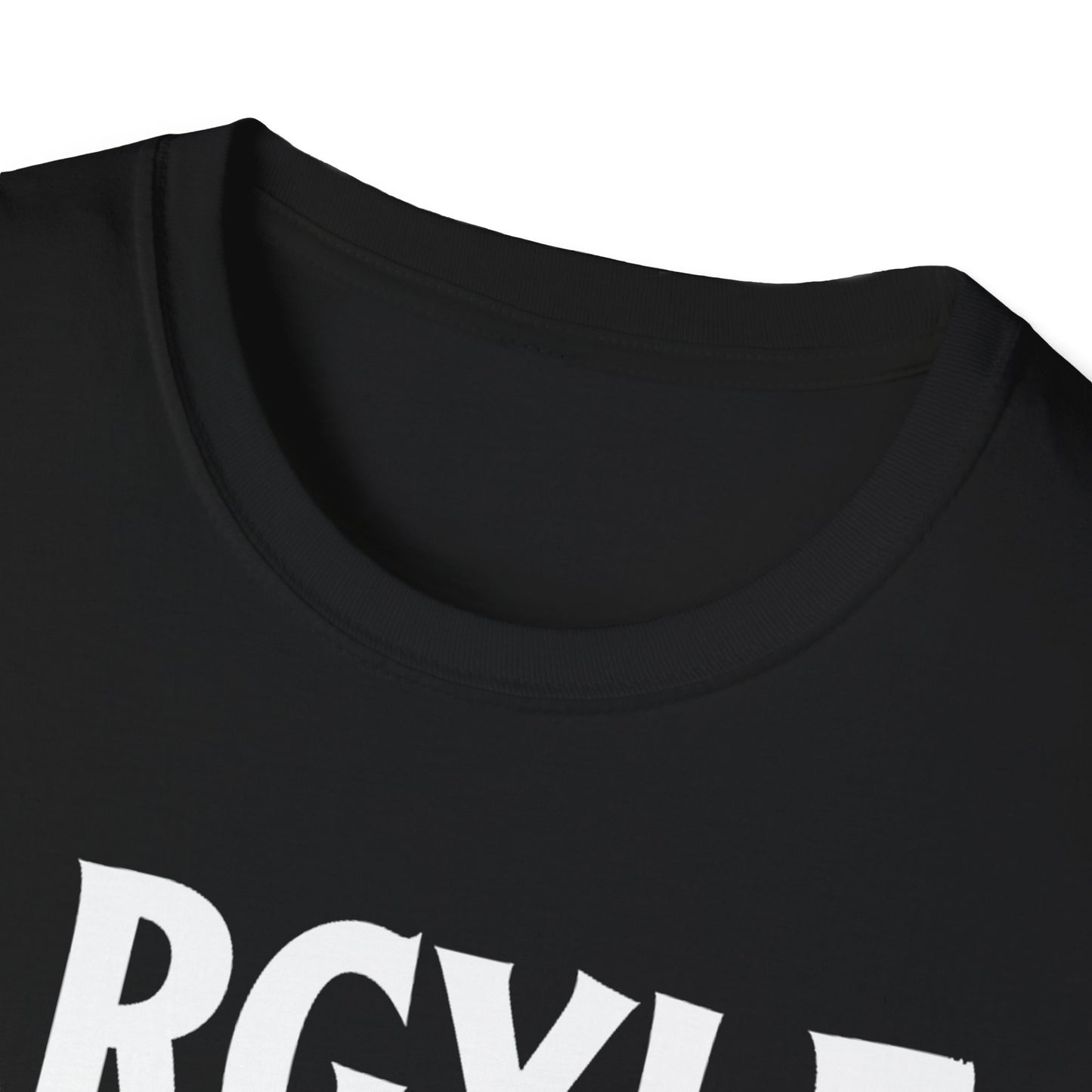 Argyle Hardcore We Support Our Own Red Leaf T-Shirt, c02-n01-s006 Softstyle Graphic Tee, Unisex Casual Wear, Support'n Locals Merch, Gift for Community Lovers.