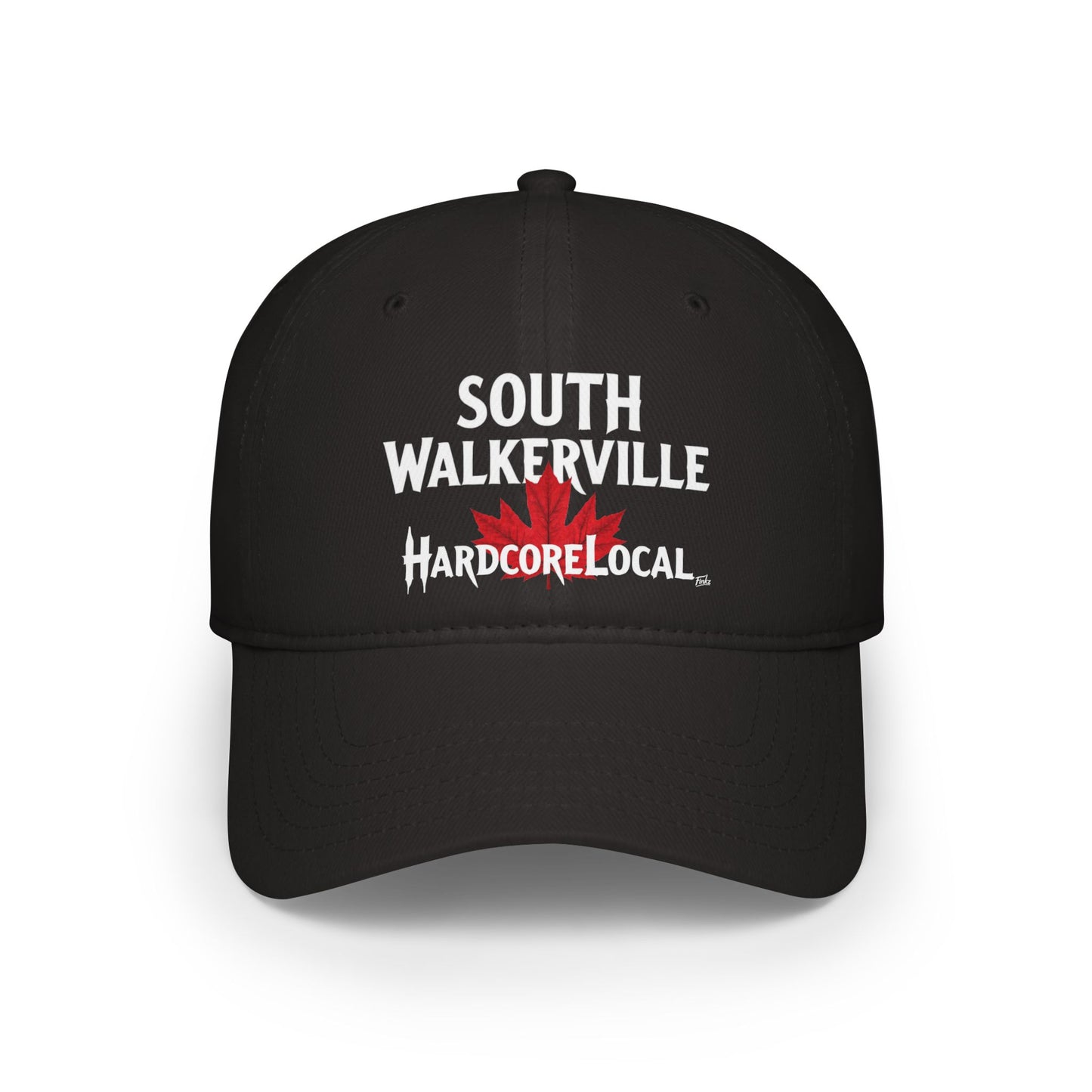 SOUTH WALKERVILLE HARDCORE  BIG LEAF Low Profile Baseball Cap - Red Hat for Community Lovers FINKZ WINDSOR