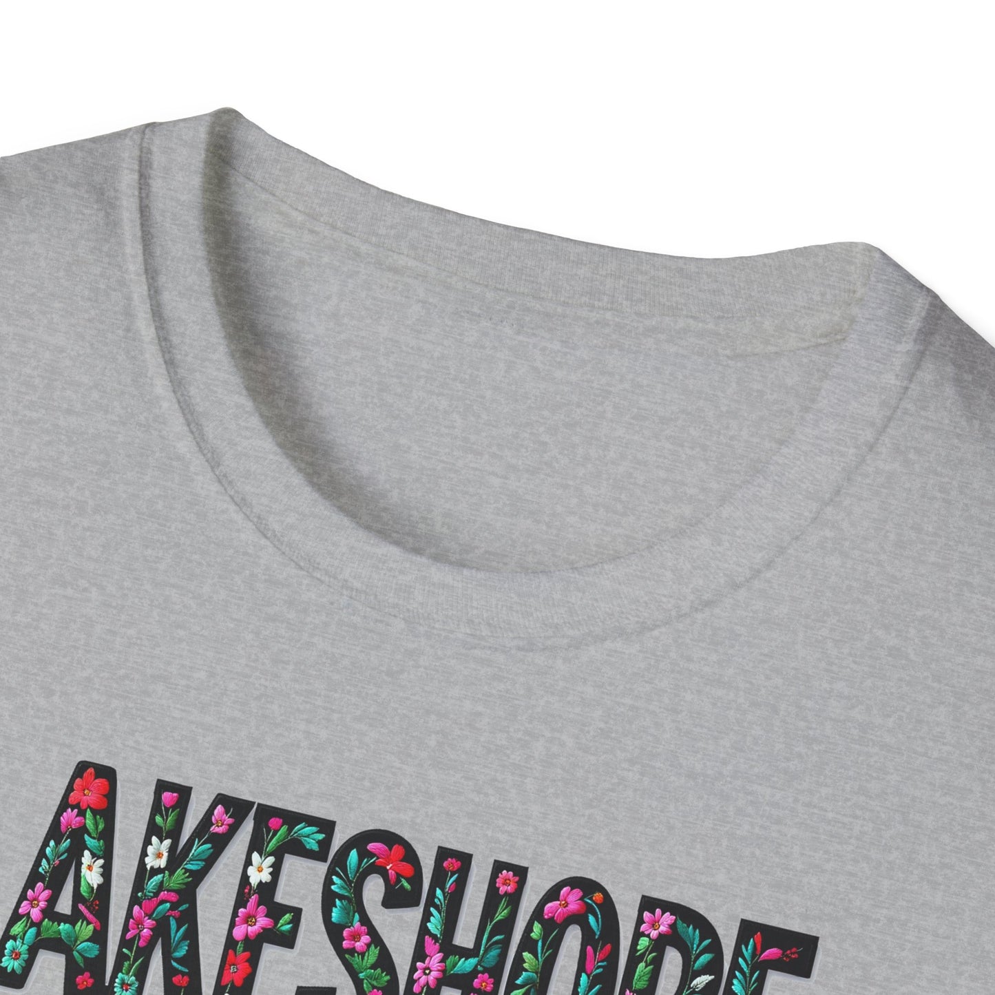 LAKESHORE Local Gal Flower-Heart T-Shirt, 3 Softstyle Graphic Tee, Unisex Casual Wear, Support Local Merch, Gift for Community Lovers, Finkz WINDSOR