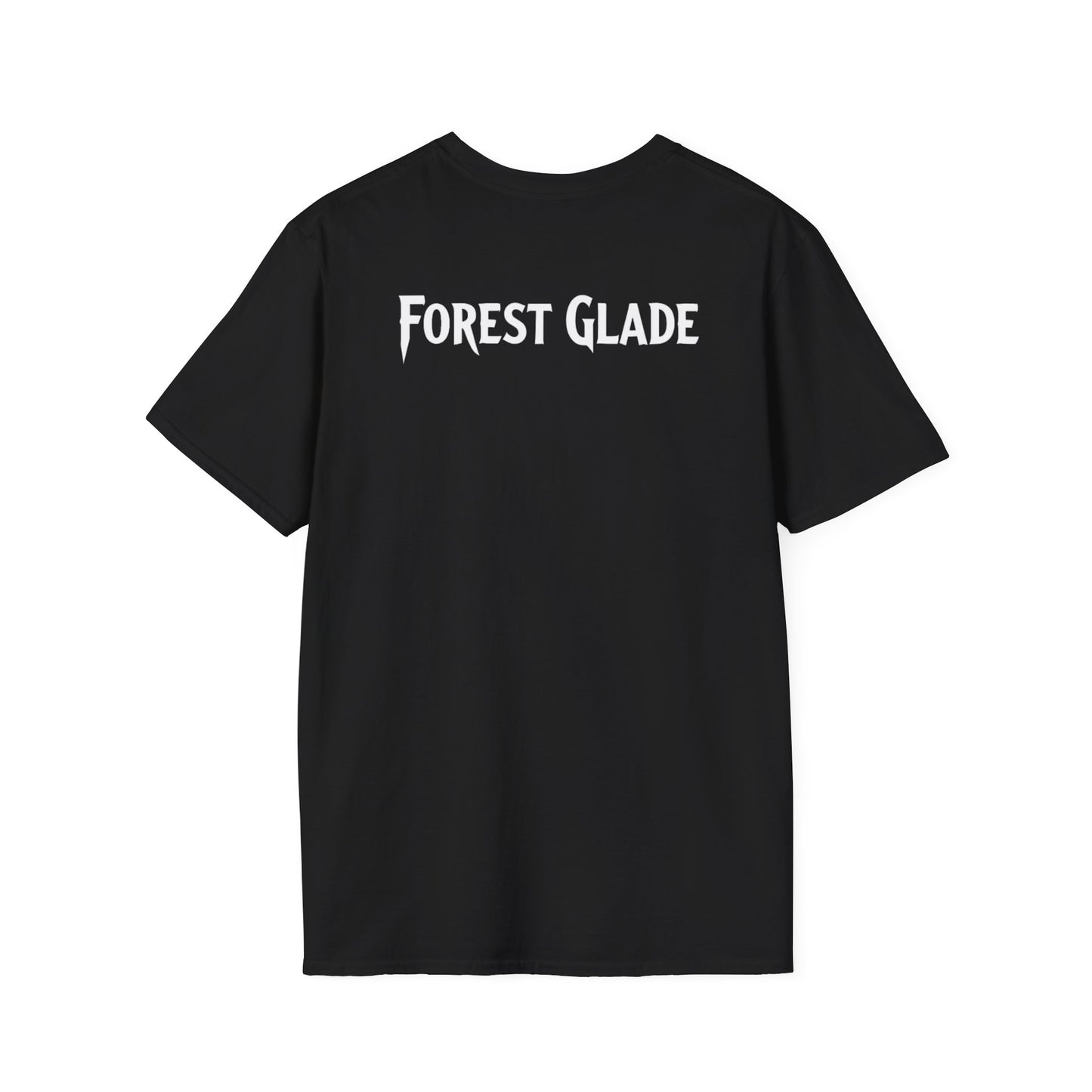 FOREST GLADE +BACK Hardcore Cool Leaf, T-Shirt, Softstyle Graphic Tee, Unisex Casual Wear, Support Local Merch, Gift for Community Lovers