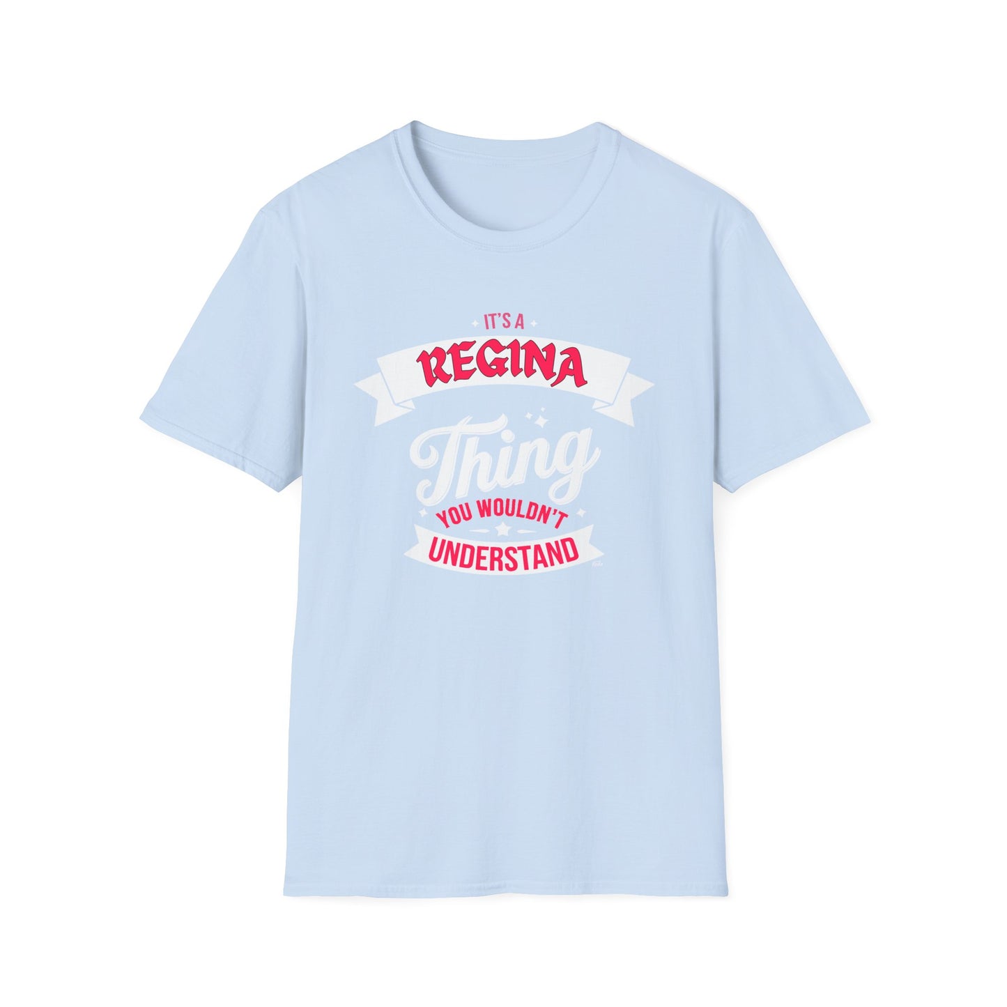 Regina THING T-Shirt, Softstyle Graphic Tee, Unisex Casual Wear, Support Local Merch, Gift for Community Lovers, c10-s003