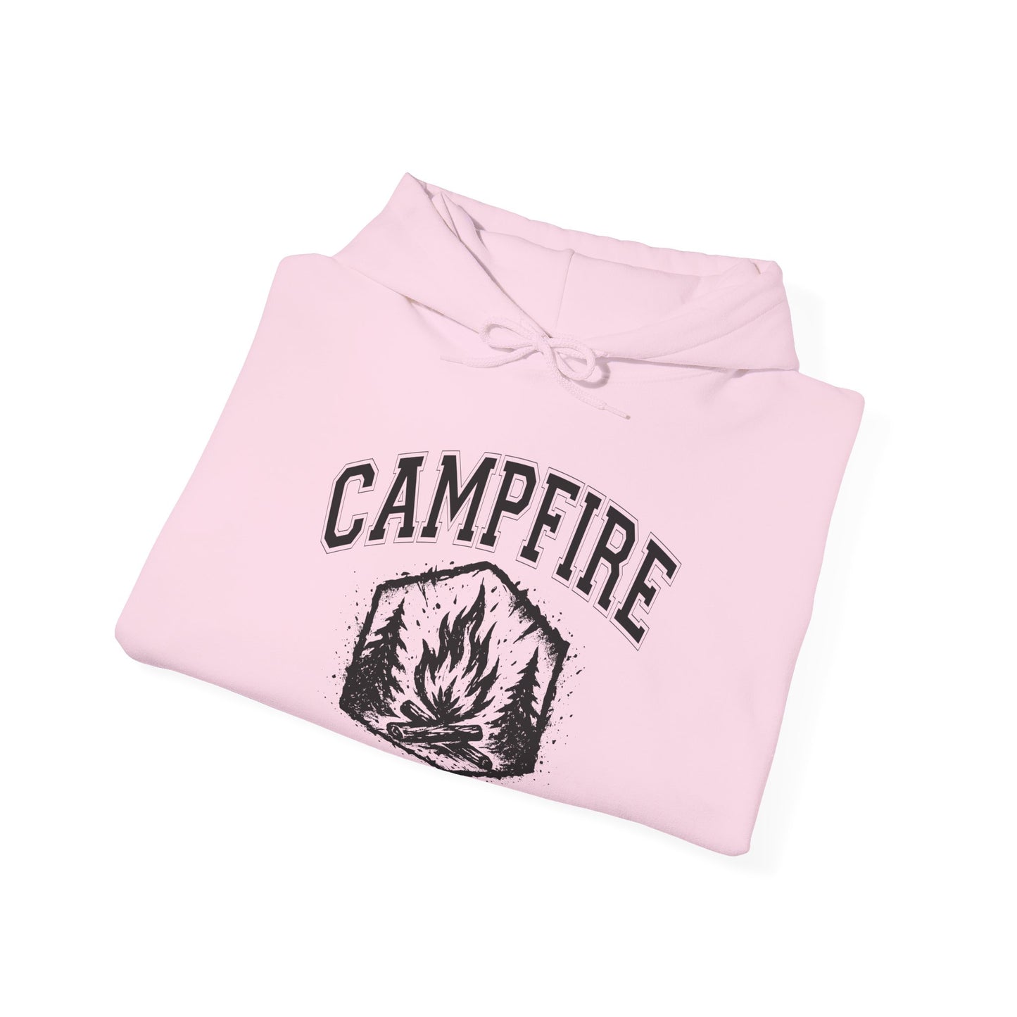 Campfire Social Club Hoodie | HappyCamperCrew.Com 100% Authentic | Cozy Camping Hoodie | Unisex Hooded Sweatshirt for Nature Lovers, Casual Wear, Gift for Him/Her, Outdoor Adventures, Cozy Days & Warm Nights by the Campfire