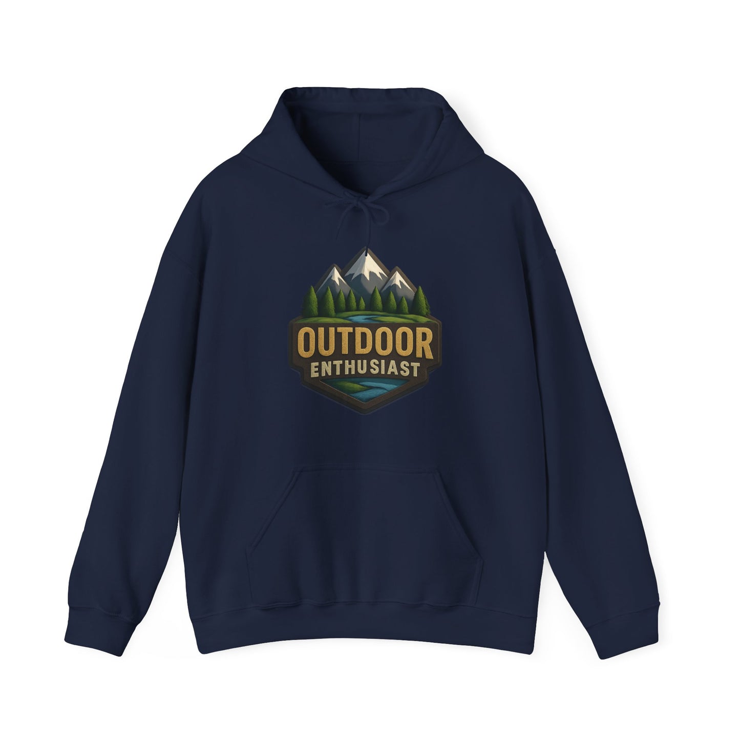 Outdoor Enthusiast Dark Hoodie | OutdoorEnthusiast.Ca 100% Authentic | Cozy Camping Hoodie | Unisex Hooded Sweatshirt for Nature Lovers, Casual Wear, Gift for Him/Her, Outdoor Adventures......