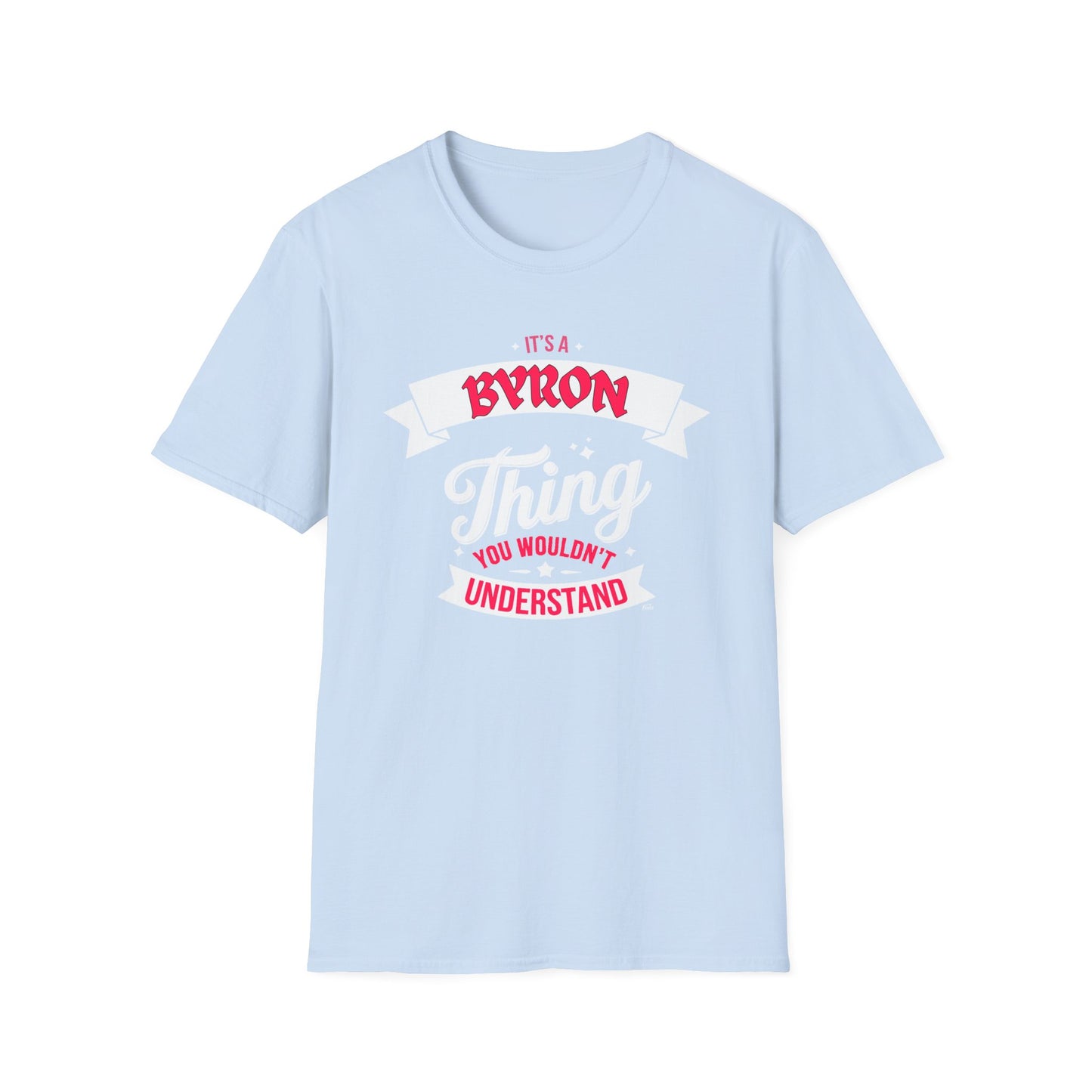 Byron THING T-Shirt, Softstyle Graphic Tee, Unisex Casual Wear, Support'n Locals Merch, Gift for Community Lovers, c02-n02-s003