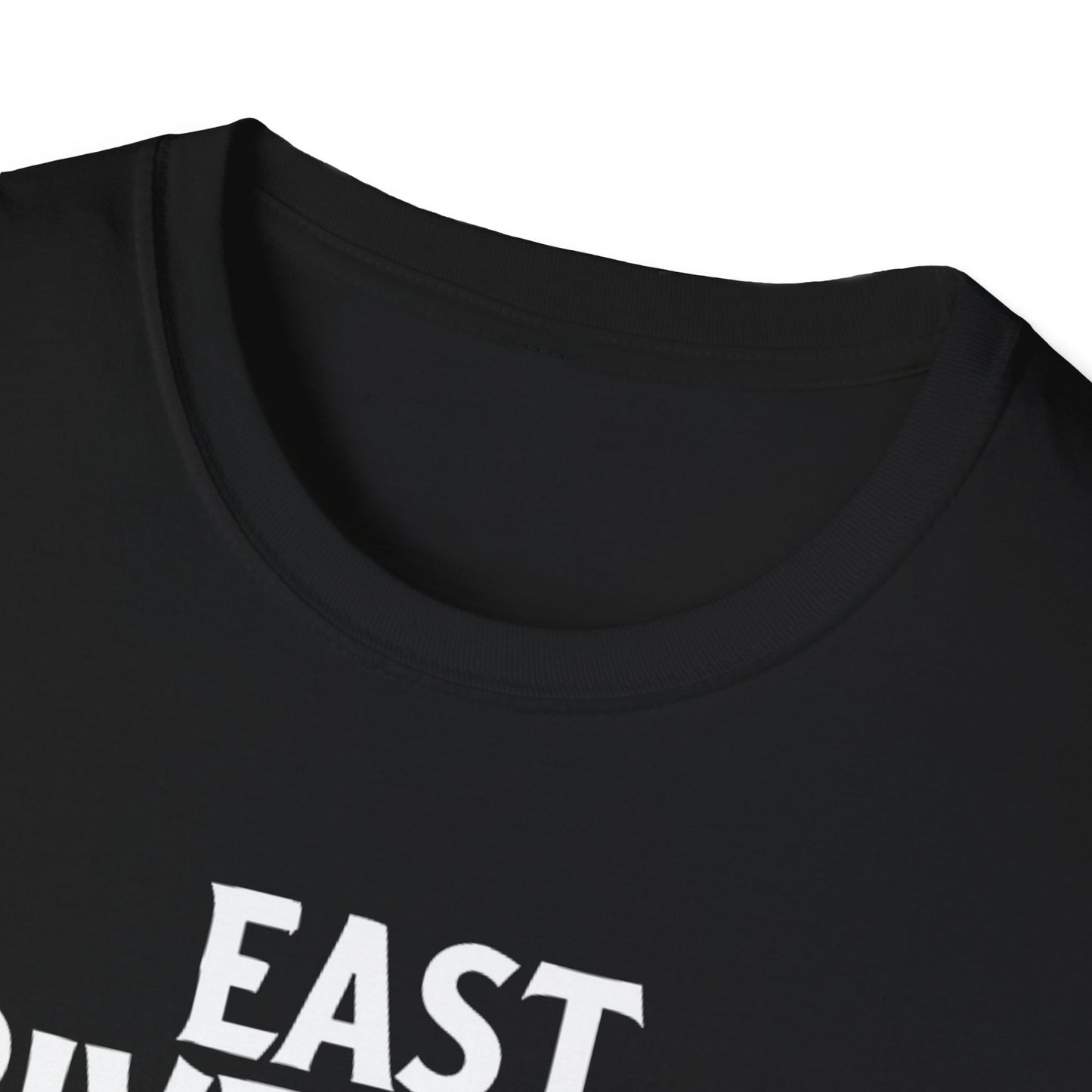 EAST RIVERSIDE, We Support Our Own 2, Hardcore Local White Leaf T-Shirt, Softstyle Graphic Tee, Unisex Casual Wear, Support Local Merch, Gift for Community Lovers Finkz Windsor