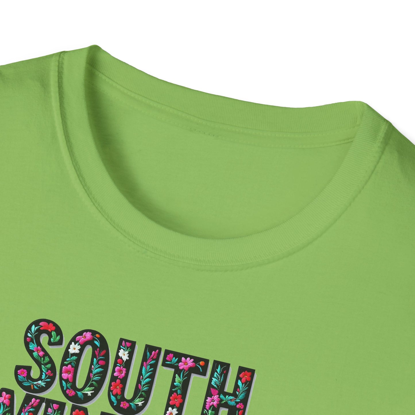 SOUTH WINDSOR Local Gal Flower-Heart T-Shirt, 3 Softstyle Graphic Tee, Unisex Casual Wear, Support Local Merch, Gift for Community Lovers, Finkz WINDSOR