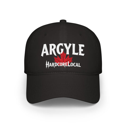 Argyle HARDCORE LOCAL Red LEAF Low Profile Baseball Cap - Hat for Community Lovers