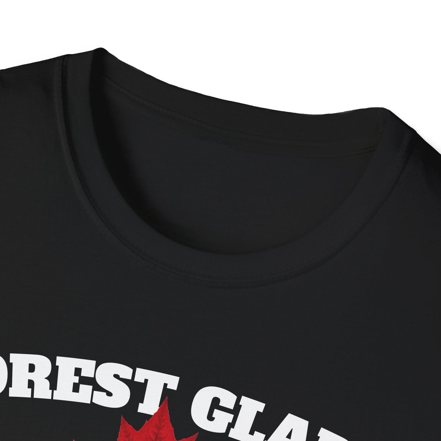 FOREST GLADE Local Gal Red Leaf T-Shirt, Softstyle Graphic Tee, Unisex Casual Wear, Support Local Merch, Gift for Community Lovers, Finkz Windsor
