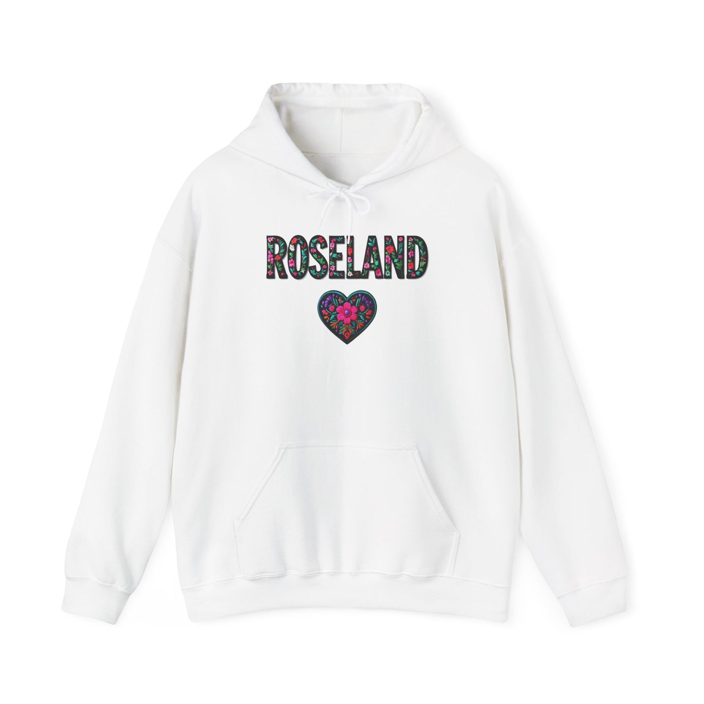 Roseland Local Gal Flower c01-n04-hs005, Hooded Sweatshirt -  Unisex Heavy Blend™ Pullover, Casual Hoodie for Every Day, Gift for Friends, Support'n Locals -Local Pride Apparel Support Your Community
