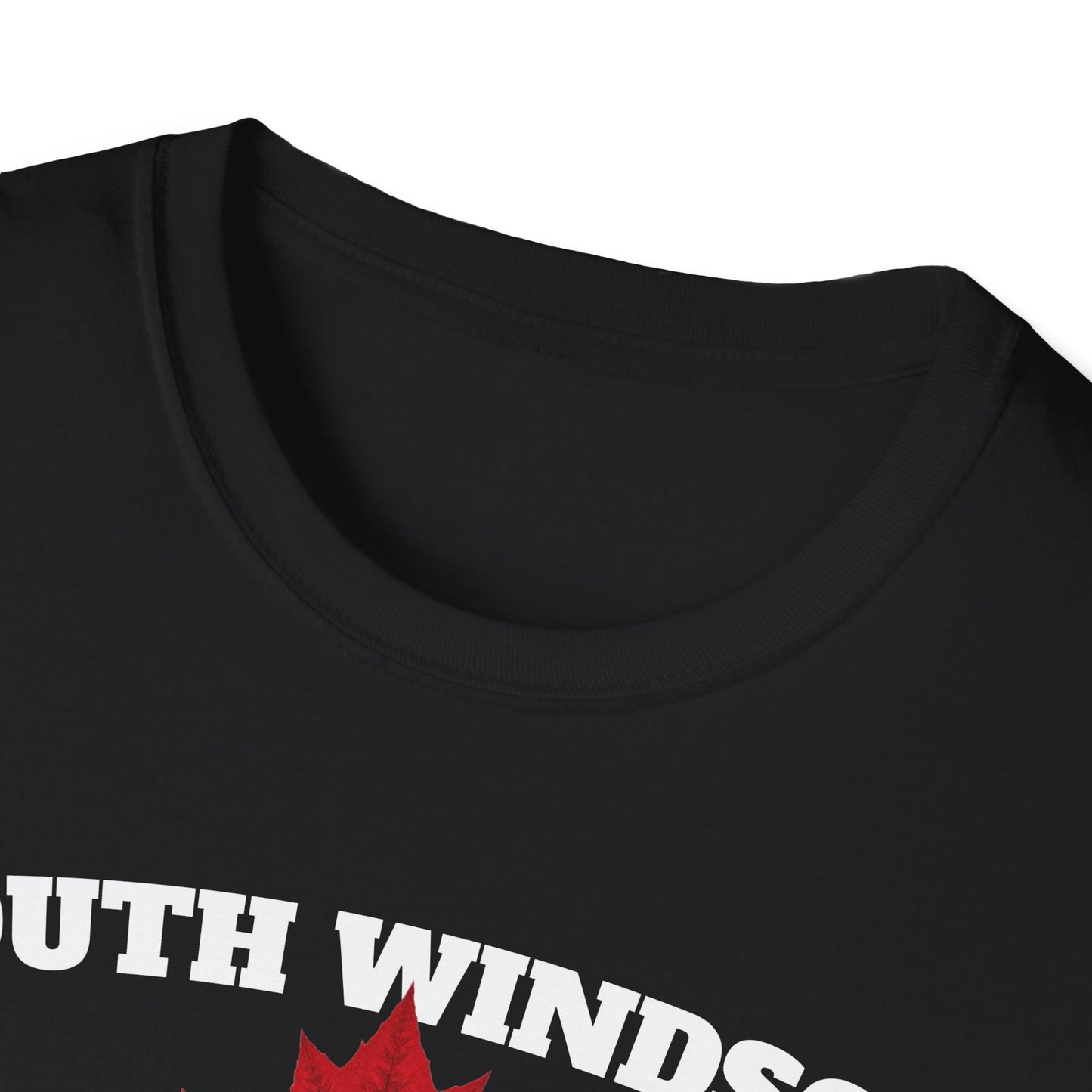 SOUTH WINDSOR Local Gal Red Leaf T-Shirt, Softstyle Graphic Tee, Unisex Casual Wear, Support Local Merch, Gift for Community Lovers, Finkz Windsor