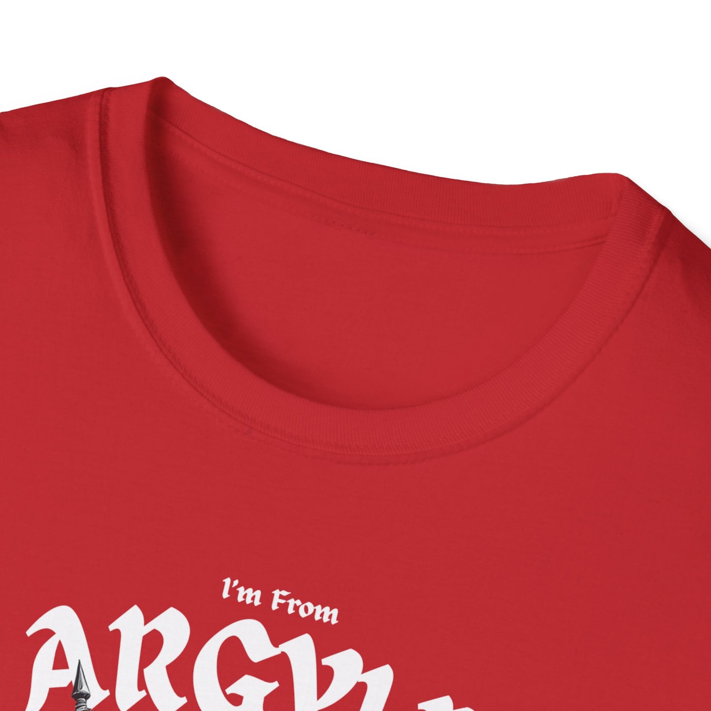 Argyle Underestimate Guy T-Shirt, c02-n01-s002 Softstyle Graphic Tee, Unisex Casual Wear, Support'n Locals Merch, Gift for Community Lovers.