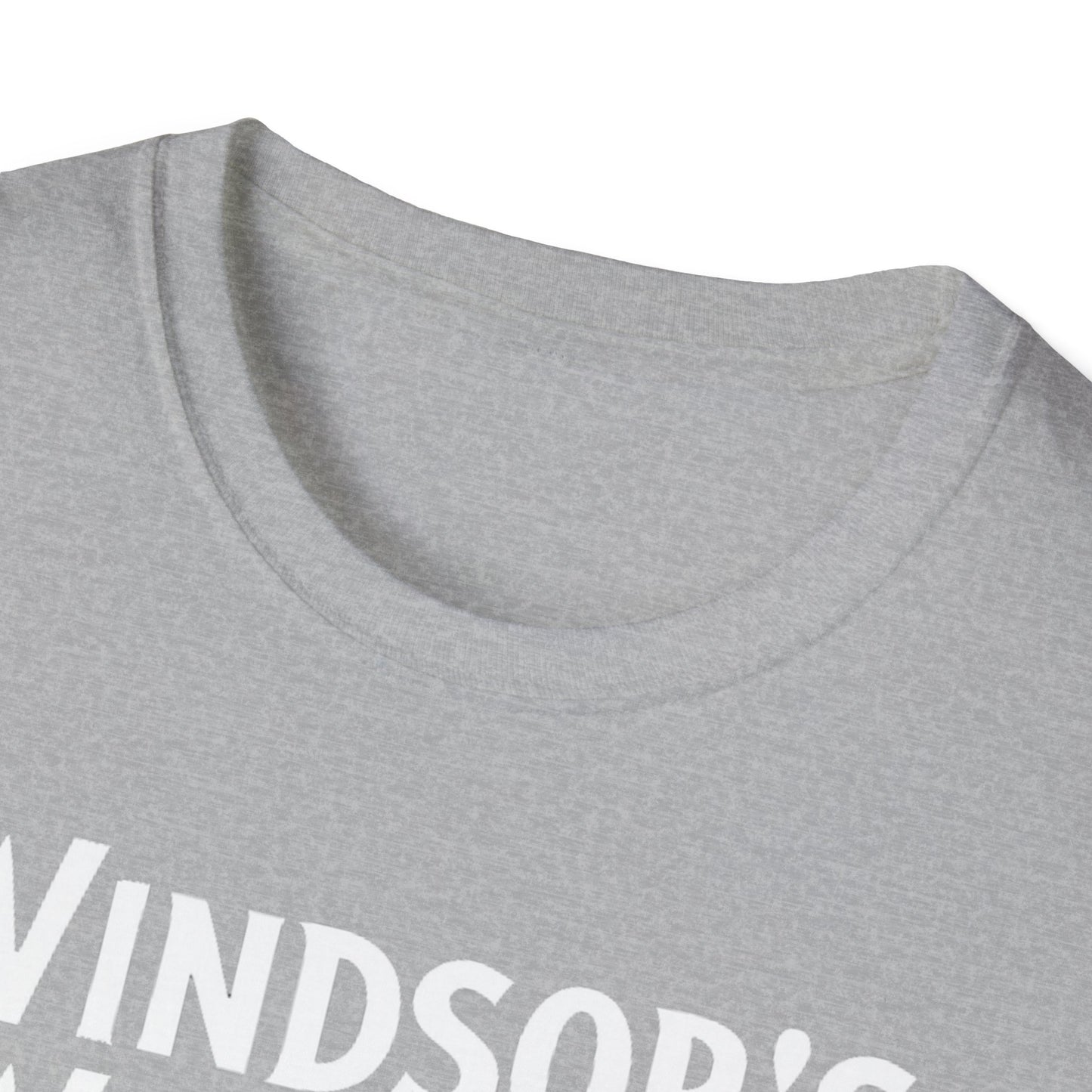 WINDSOR WEST, We Support Our Own 2, Hardcore Local White Leaf T-Shirt, Softstyle Graphic Tee, Unisex Casual Wear, Support Local Merch, Gift for Community Lovers Finkz Windsor