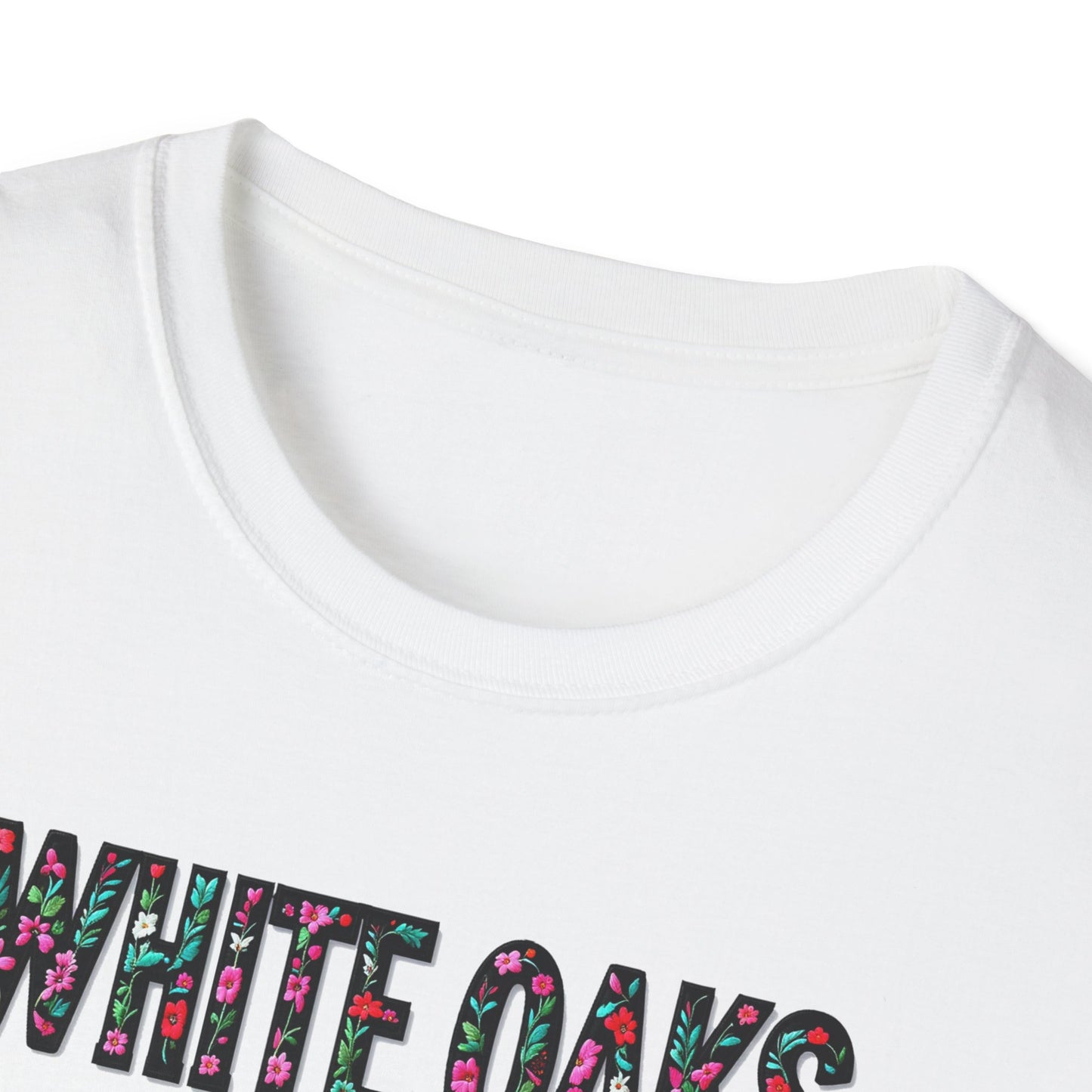 White Oaks Local Gal Flower-Heart T-Shirt, c02-n09-s05  Softstyle Graphic Tee, Unisex Casual Wear, Support Local Merch, Gift for Community Lovers, Finkz WINDSOR