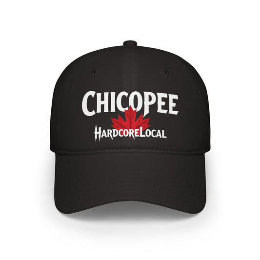 Chicopee HARDCORE LOCAL Red LEAF Low Profile Baseball Cap - Hat for Community Lovers