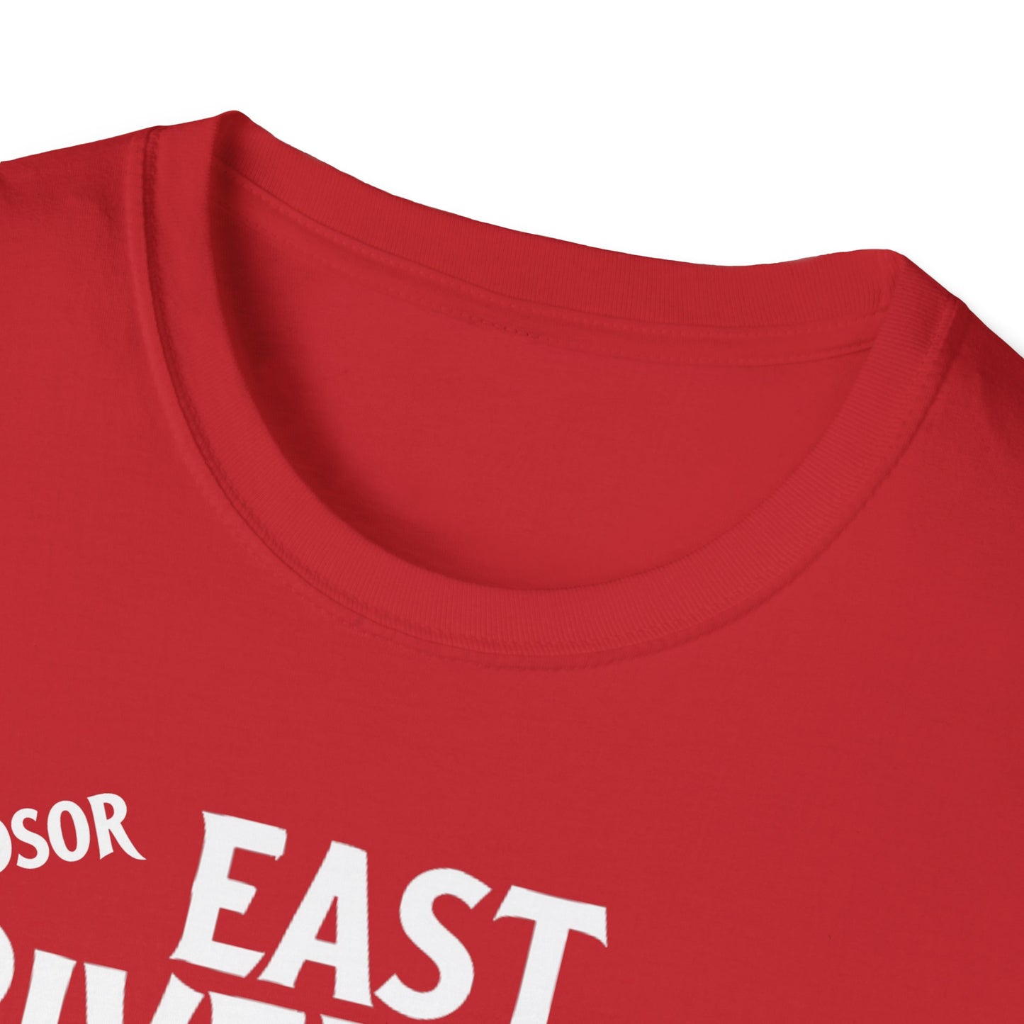 Windsor East Riverside Hardcore Local Red Leaf, We Support Our Own, 1 T-Shirt, Softstyle Graphic Tee, Unisex Casual Wear, Support Local Merch, Gift for Community Lovers