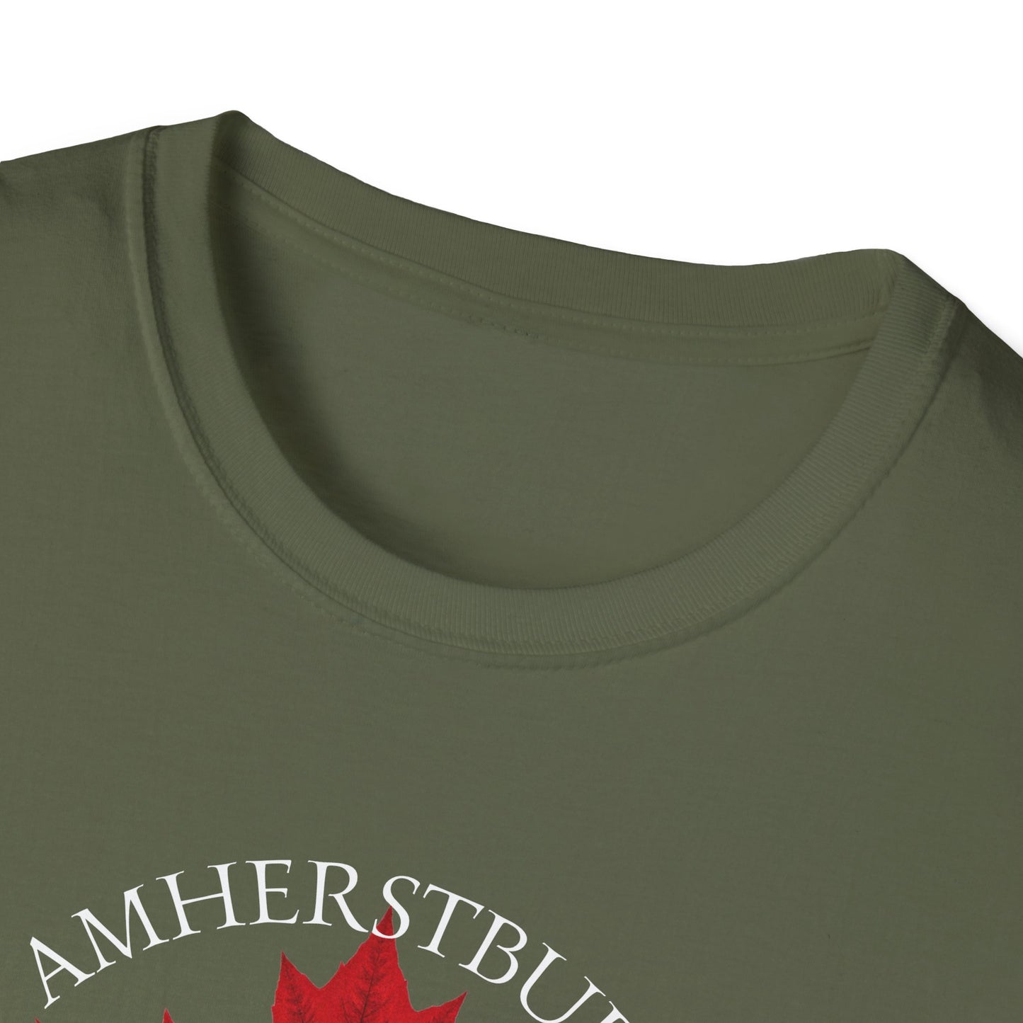 AMHERSTBURG Local Crusader, 1 Leaf, I Support Locals T-Shirt, Softstyle Graphic Tee, Unisex Casual Wear, Support Local Merch, Gift for Community Lovers, Finkz Windsor