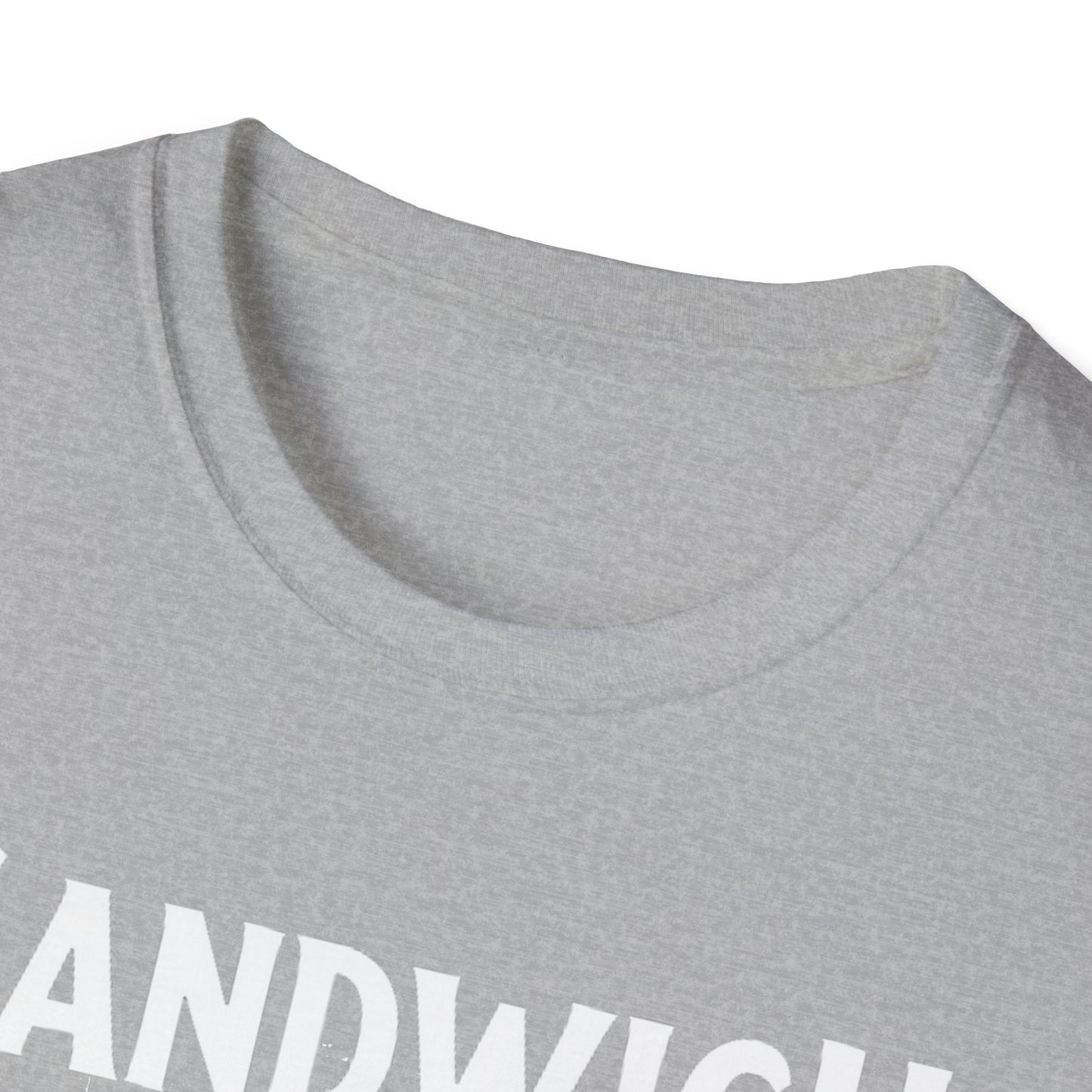 SANDWICH, We Support Our Own 2, Hardcore Local White Leaf T-Shirt, Softstyle Graphic Tee, Unisex Casual Wear, Support Local Merch, Gift for Community Lovers Finkz Windsor